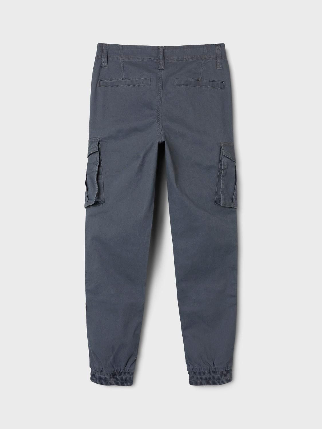 Name It Cargohose Cargo für Freizeithose NKMRYAN für Unisex Baumwolle Regular Fit unifarben elastisch Reißverschluss