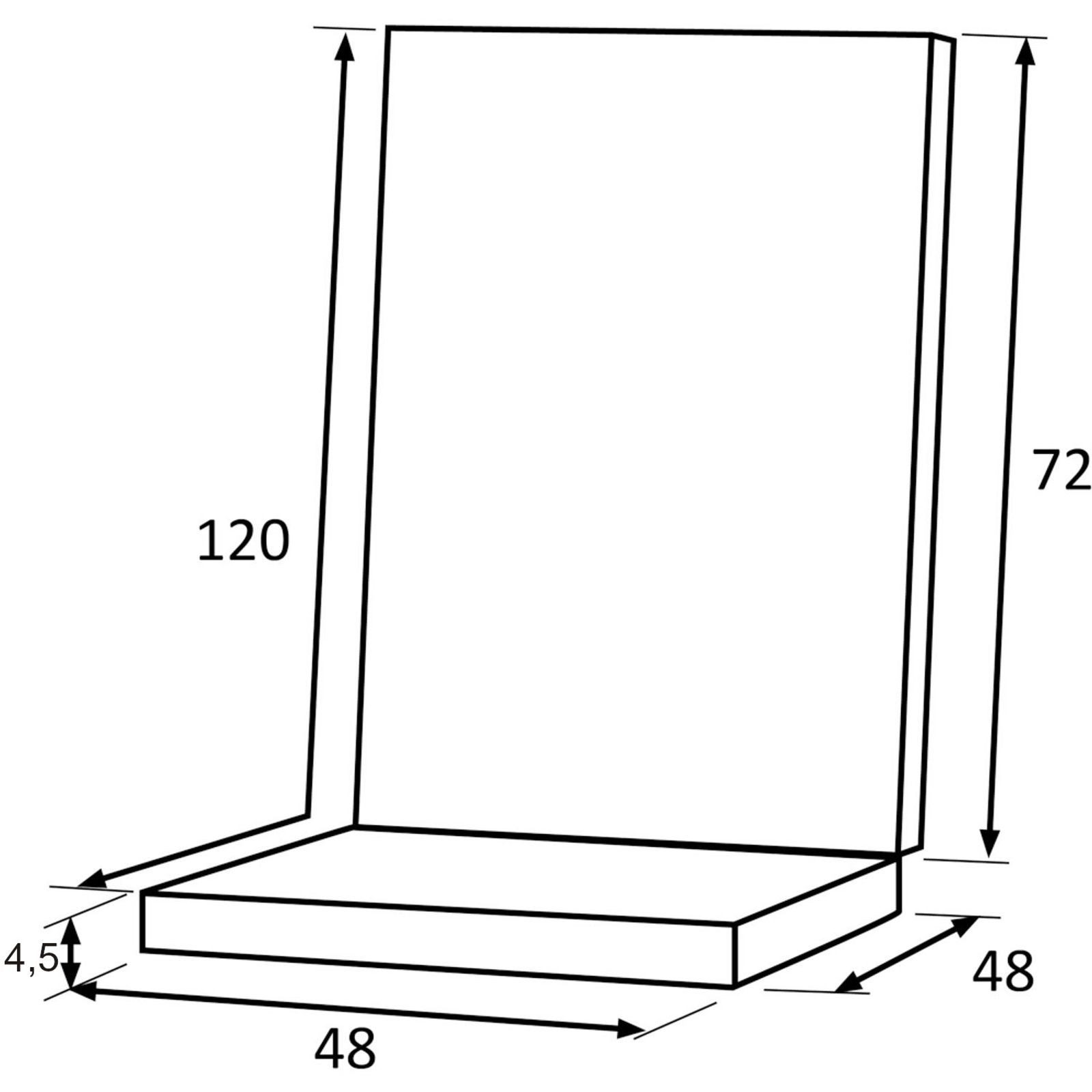 BURI Hochlehnerauflage Auflage Hochlehner Gartenstuhlauflage 120x47x4,5 Sesselauflage grün, (1 St)