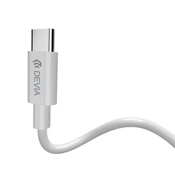 DEVIA Adapter Smart USB-C-USB-C (Anschluss)+Klinke 3,5mm (Anschluss) weiß USB-Adapter