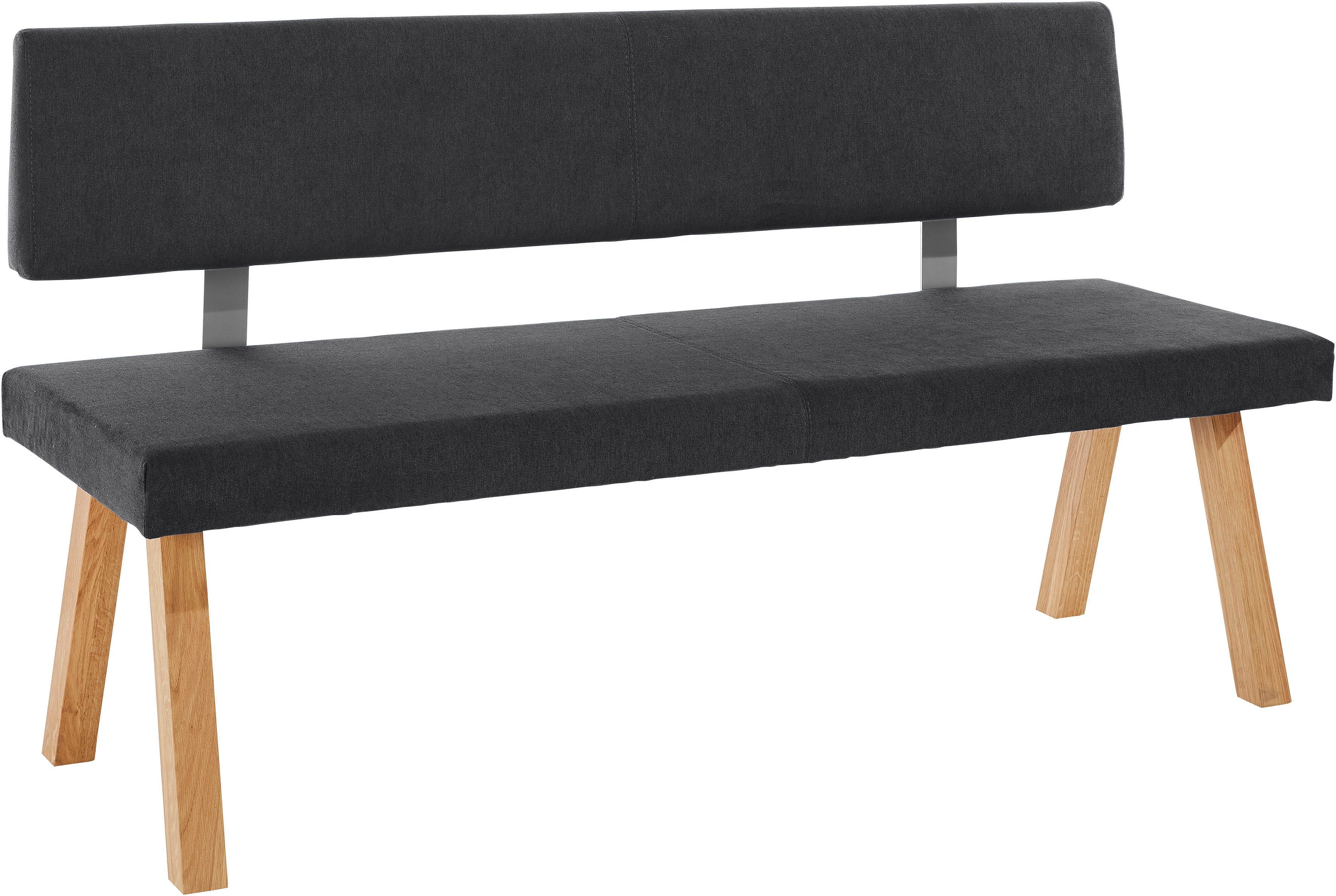 Home affaire Bank "Mobilar Rio" mit Rückenlehne und aus Massivholz günstig online kaufen