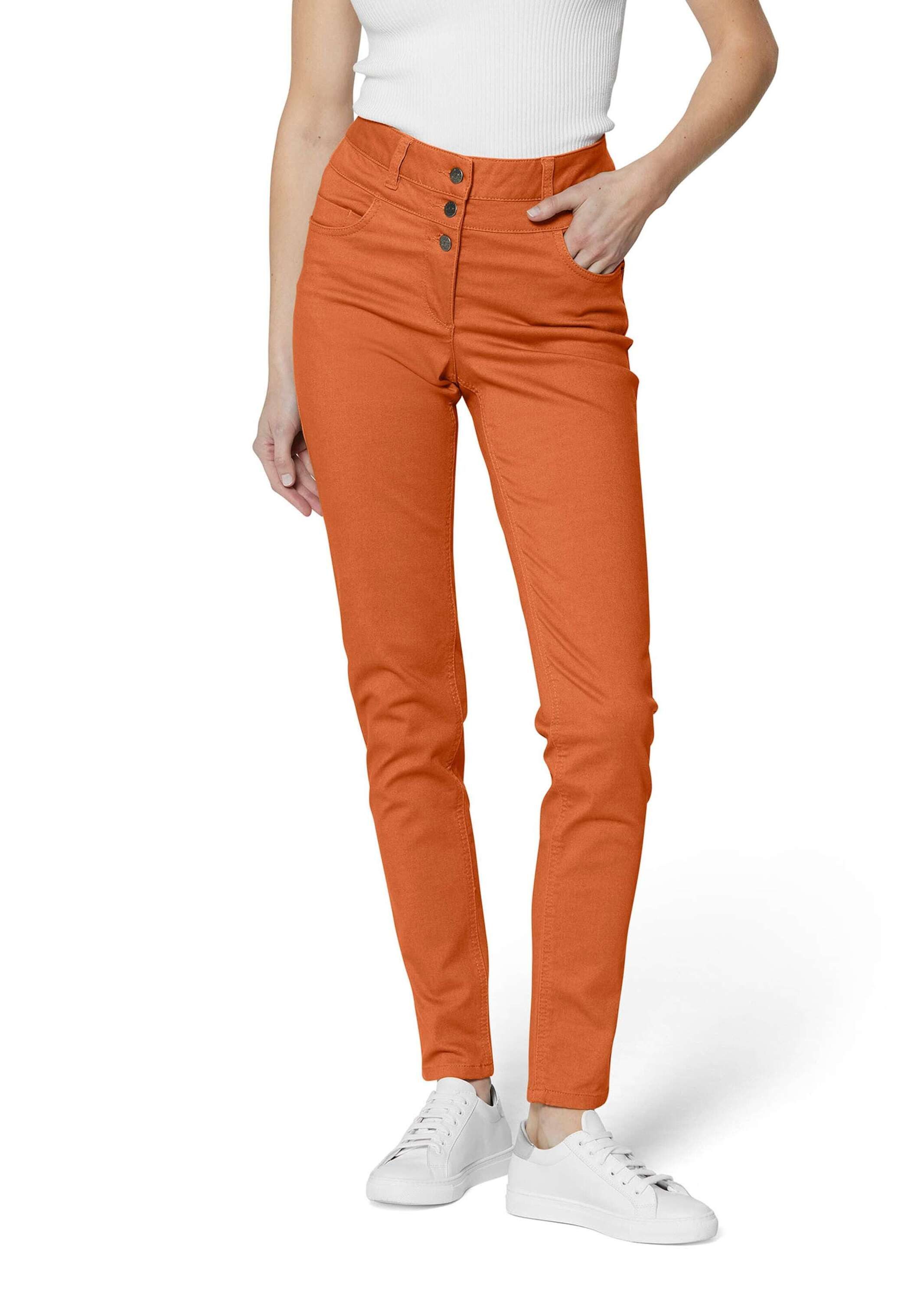 MADELEINE Gerade Jeans Highwaist-Jeans aus Power-Stretch