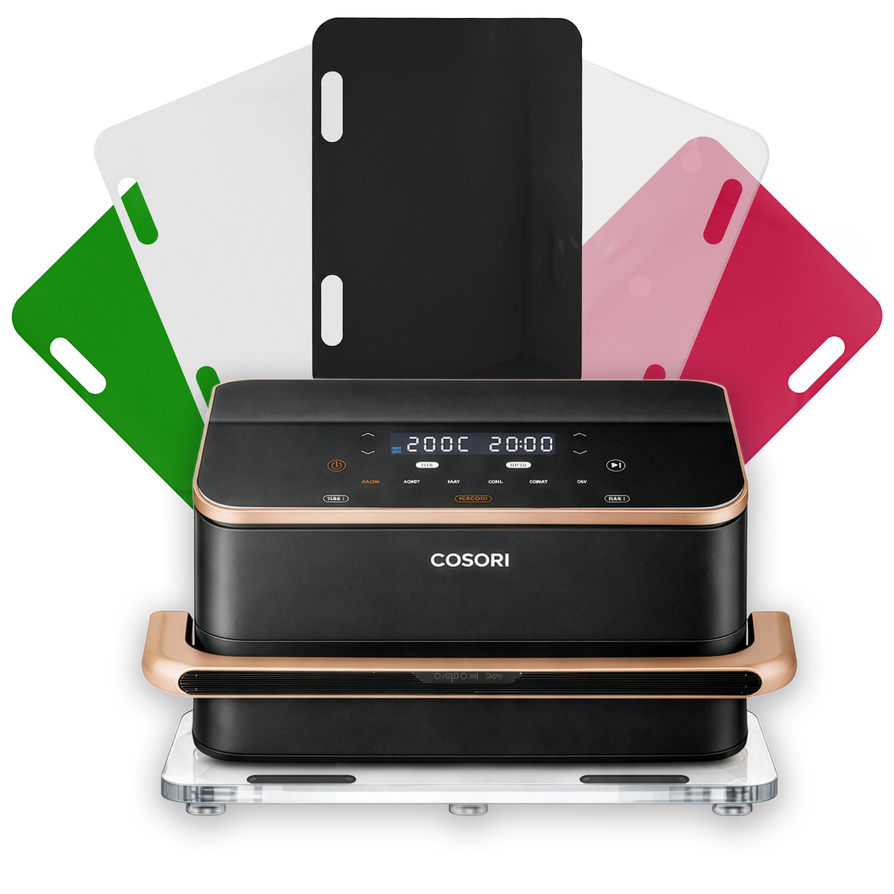 AREA17 Küchenmaschinen Zubehör-Set Acryl Gleitbrett für COSORI Dual Blaze, 44x35cm, Farbwahl, Zubehör für TwinFry 10L Heißluftfritteuse, rutschfest & verschiebbar, sicherer Stand einfache Handhabung