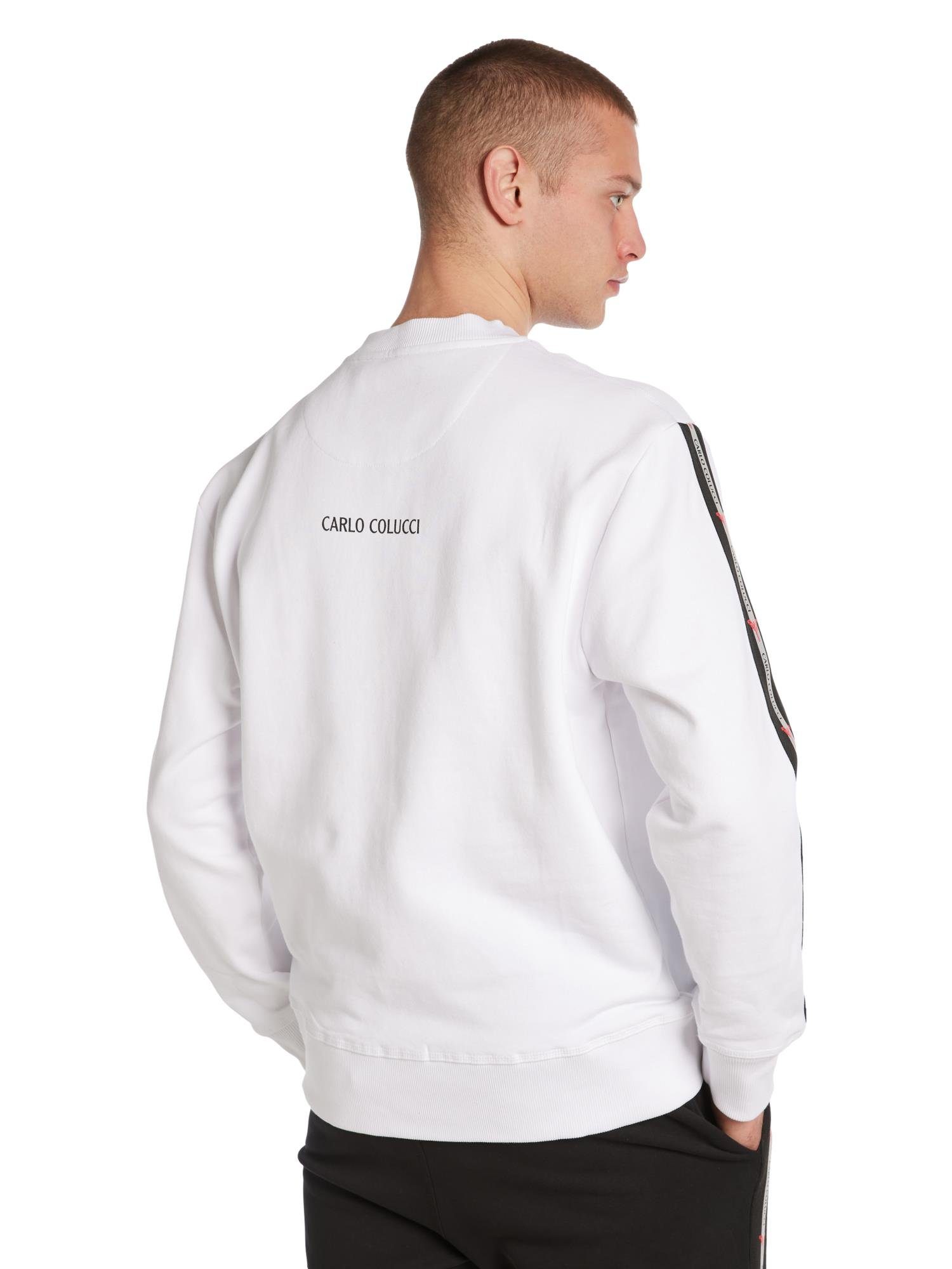 CARLO COLUCCI Sweatshirt D'Adderio Weiß