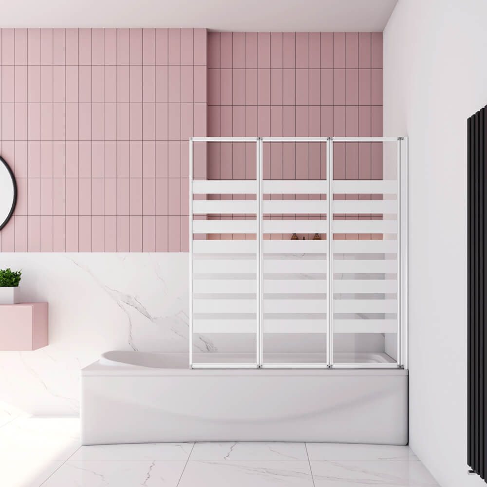 duschspa Badewannenaufsatz 140cm rechts Faltwand ESG Glaswand Trennwand mit günstig online kaufen