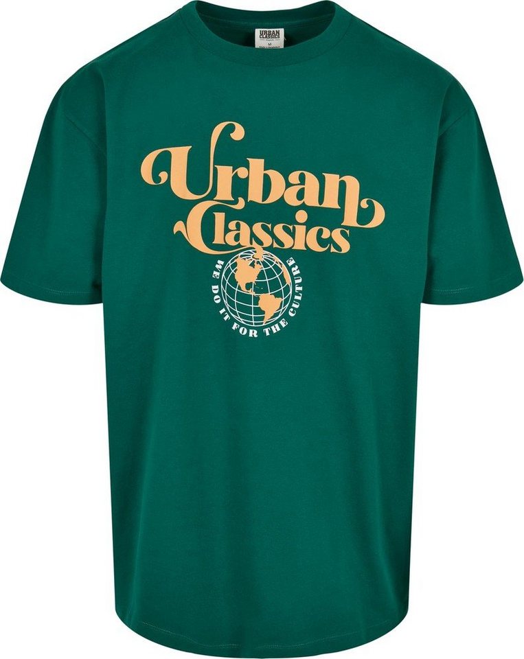 URBAN CLASSICS Kurzarmshirt Herren Organic Globe Logo Tee (1-tlg), Urban  Classics Plus Size