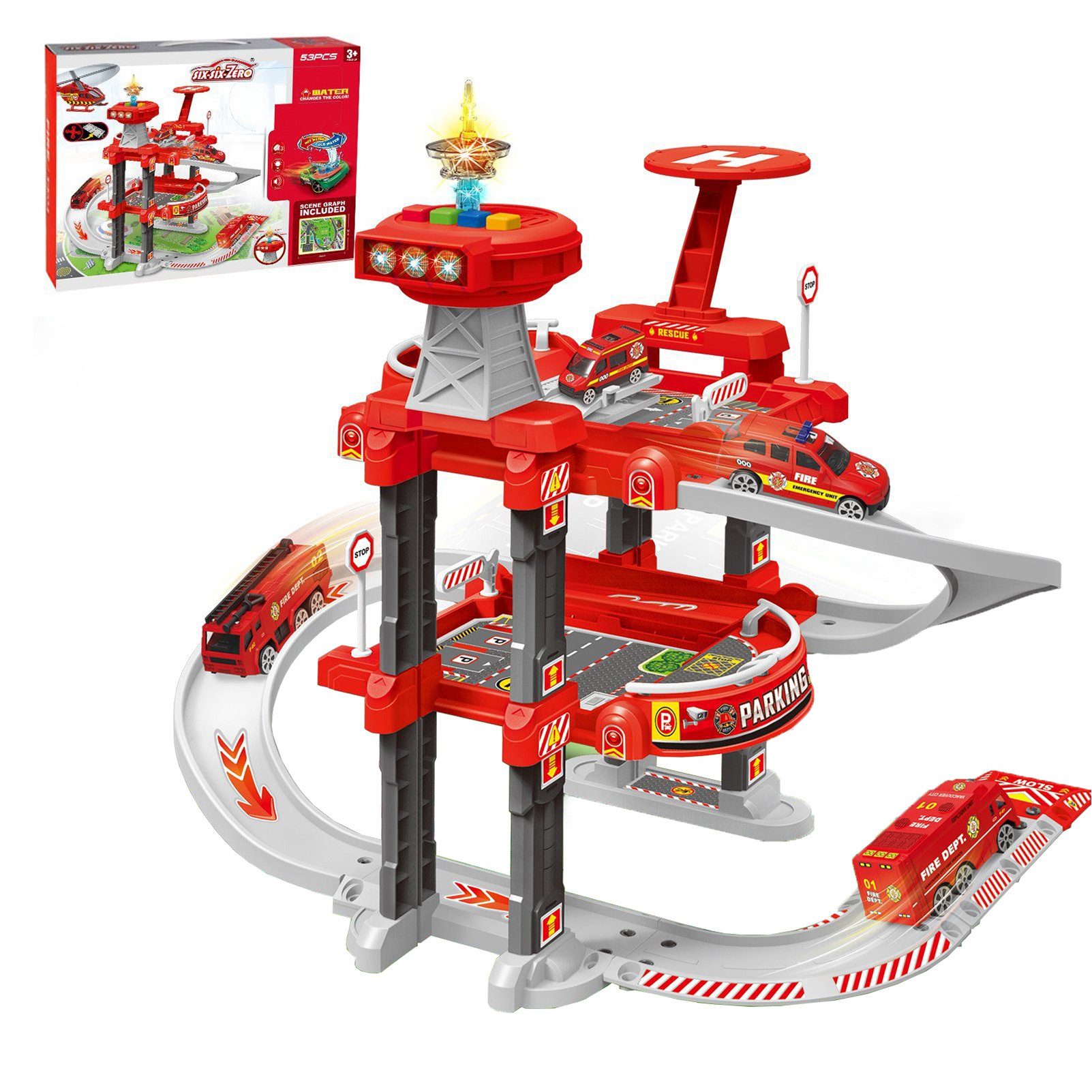 Esun Spiel-Parkgarage Spiel-Parkgarage Parkhaus für Kinder, Parkgarage mit günstig online kaufen