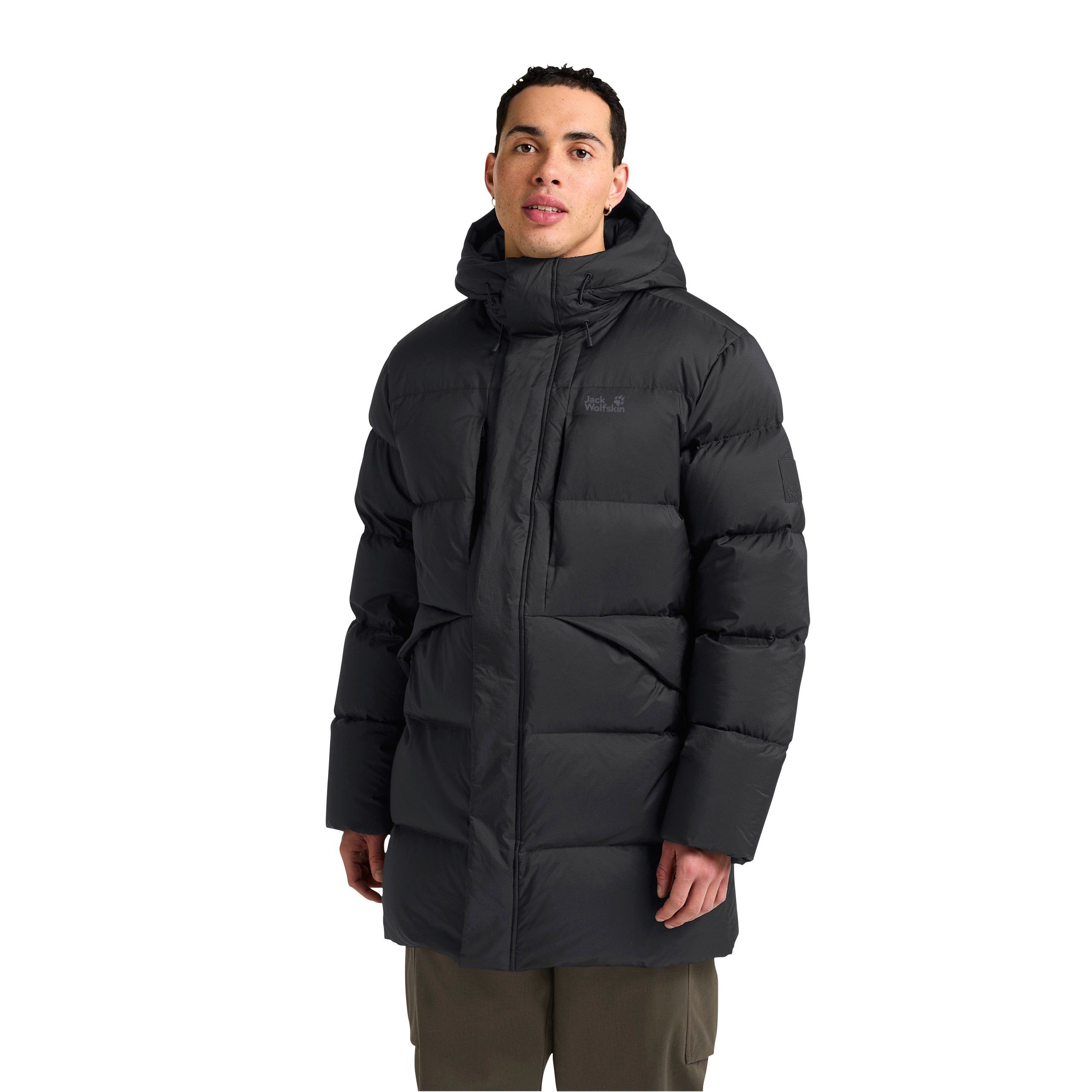 Jack Wolfskin Daunenjacke ICY HILL COAT Wärmend, winddicht, Daunenparka