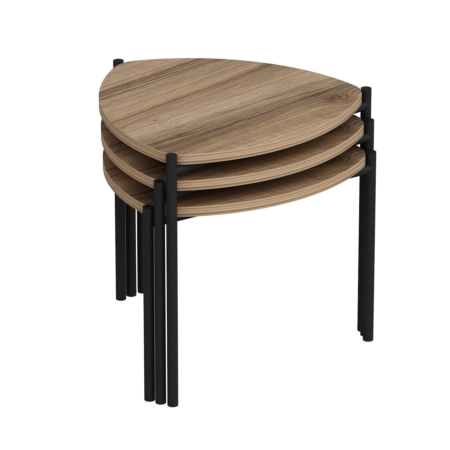 Skye Decor Couchtisch 100% MELAMINE COATED PARTICLE BOARD, 45 cm x 45 cm x 45 cm R1225 (3-St)
