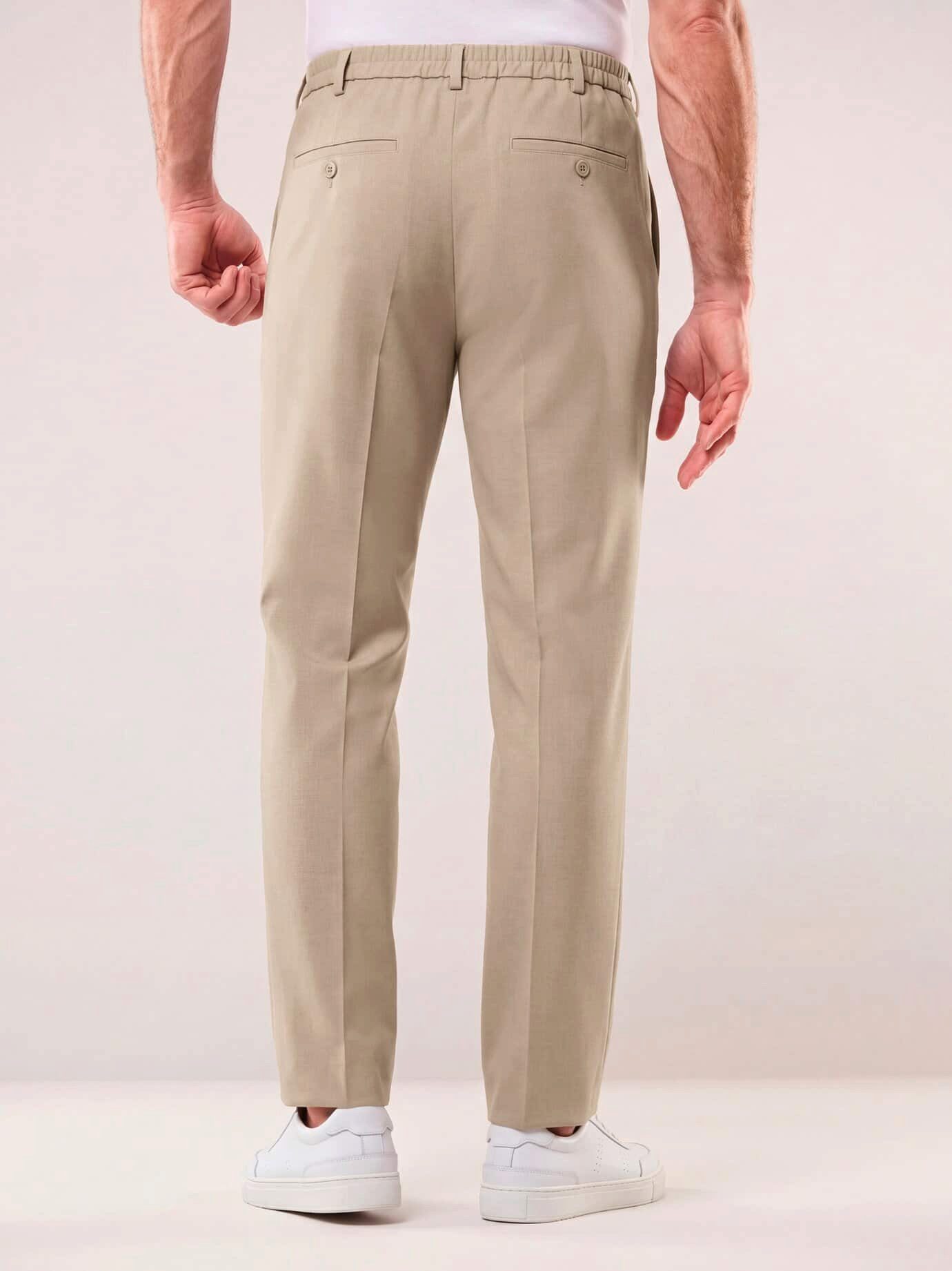 Walbusch Bundfaltenhose Herren Bügelfreie Hose mit Bundfalte Comfort Fit Knitterfrei, bi‑elastisch mit dehnbarem Comfort‑Bund, Steinnussknöpfe