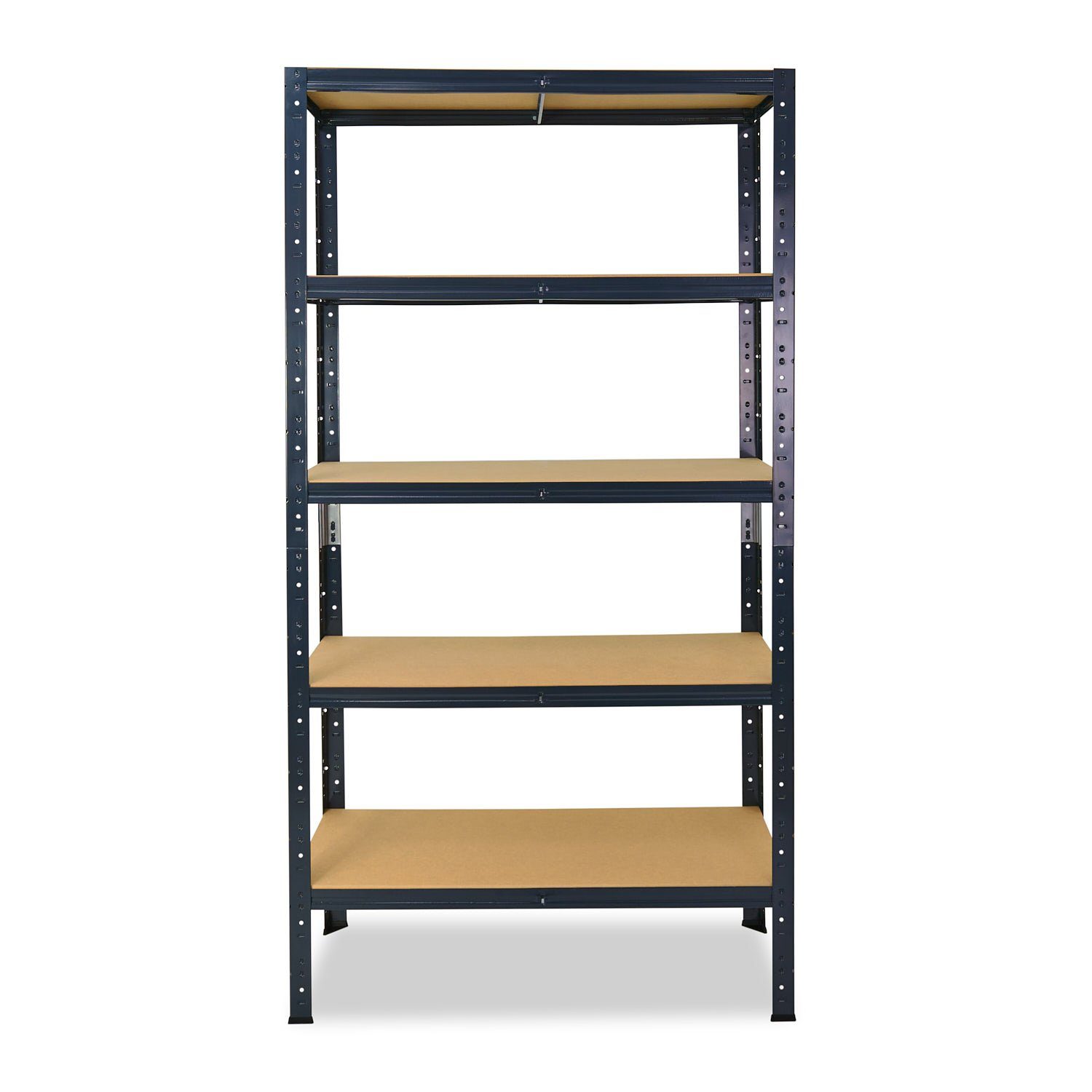 5 shelfplaza als oder Metallregal Schwerlastregal mit Tragkraft Kellerregal, Werkstattregal mit 175kg Steckregal Garagenregal, 180x100x60cm HOME, anthrazit, Böden, Lagerregal, Metall