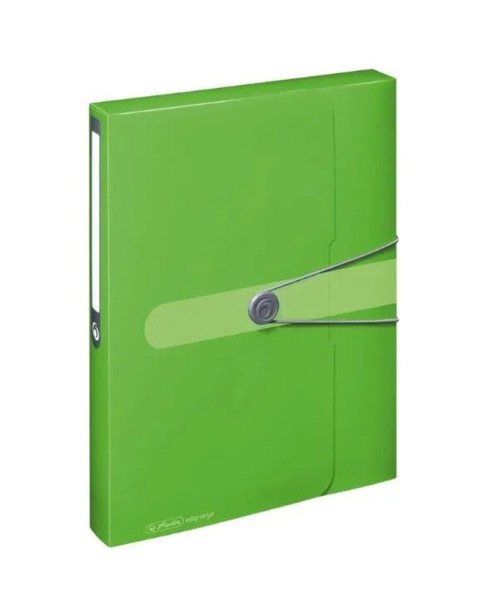 Herlitz Fächermappe herlitz Sammelmappen Postmappe DIN A4 grün (Packung, 1-St., Postmappe), Der praktische Gummizug-Verschluss hält alles fest an Ort .
