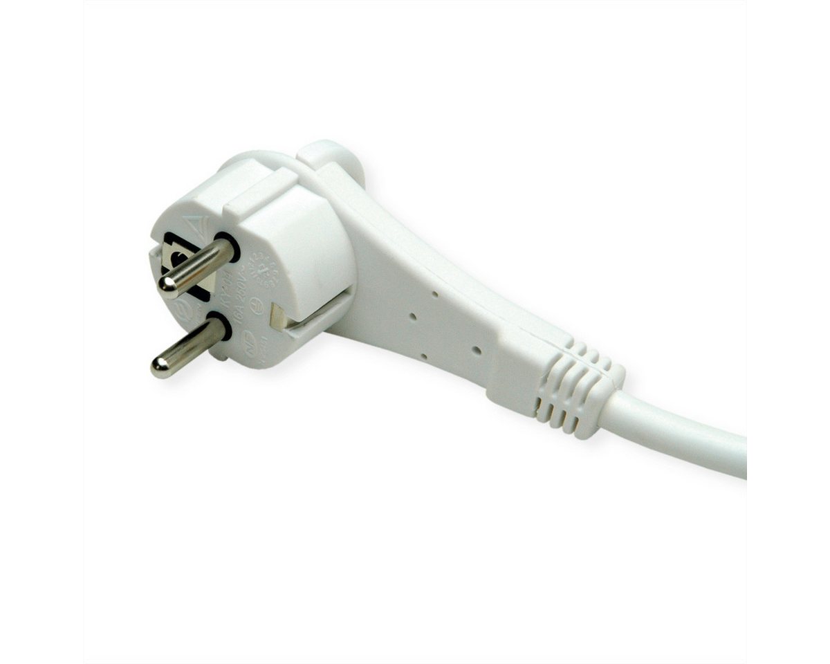 Thumbnail - ROLINE 4-fach Steckdosenleiste mit Schalter, rund, UTE Version Steckdosenleiste (Kabellänge 1.5 m), USB-Charger A+C