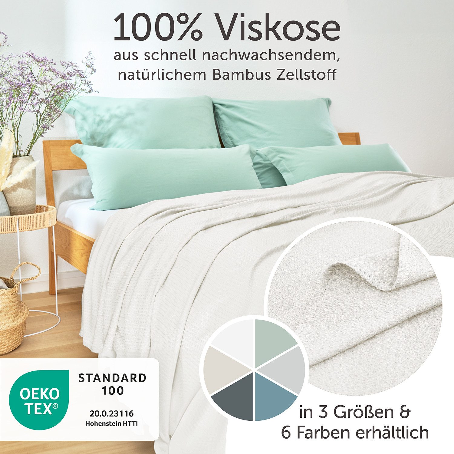 Blumtal Microfaserbettdecke Kühldecke Sommerdecke Bambus, selbstkühlende günstig online kaufen