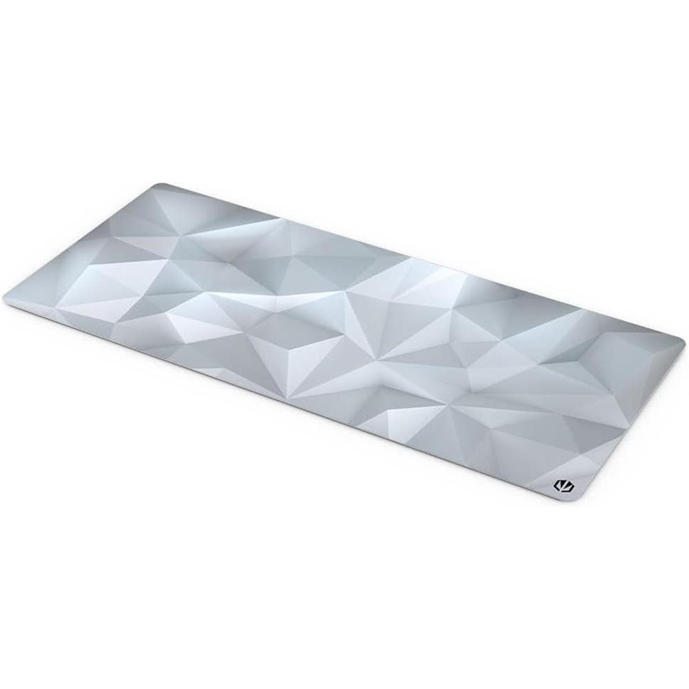 ENDORFY Gaming Mauspad Crystal Onyx White XL, XL Mauspad 900 x 400 mm in Onyx White mit Anti-Rutsch