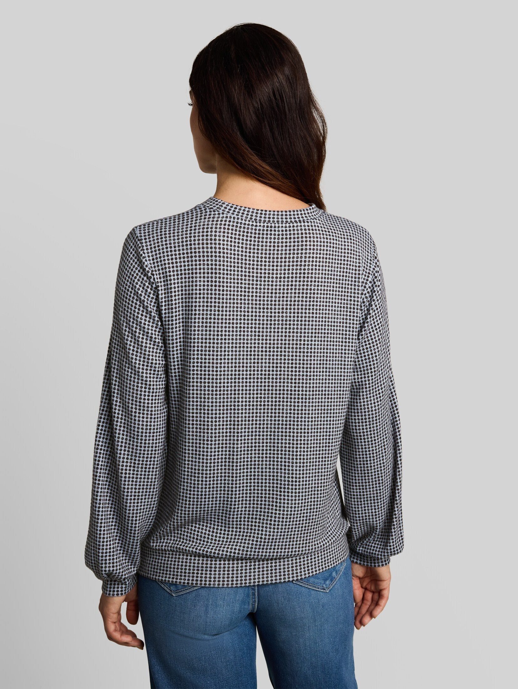 TOM TAILOR Langarmshirt T-Shirt (im Einserpack) Cosy Langarmshirt mit Muster