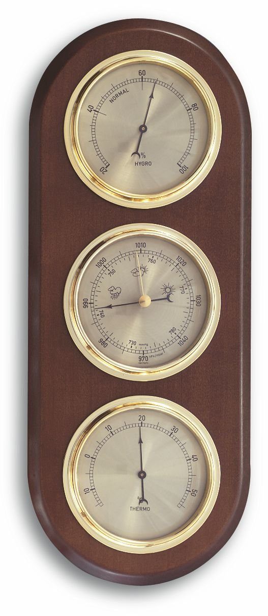 TFA Dostmann analog TFA 20.1064.03 aus Massivholz, Eiche Wetterstation