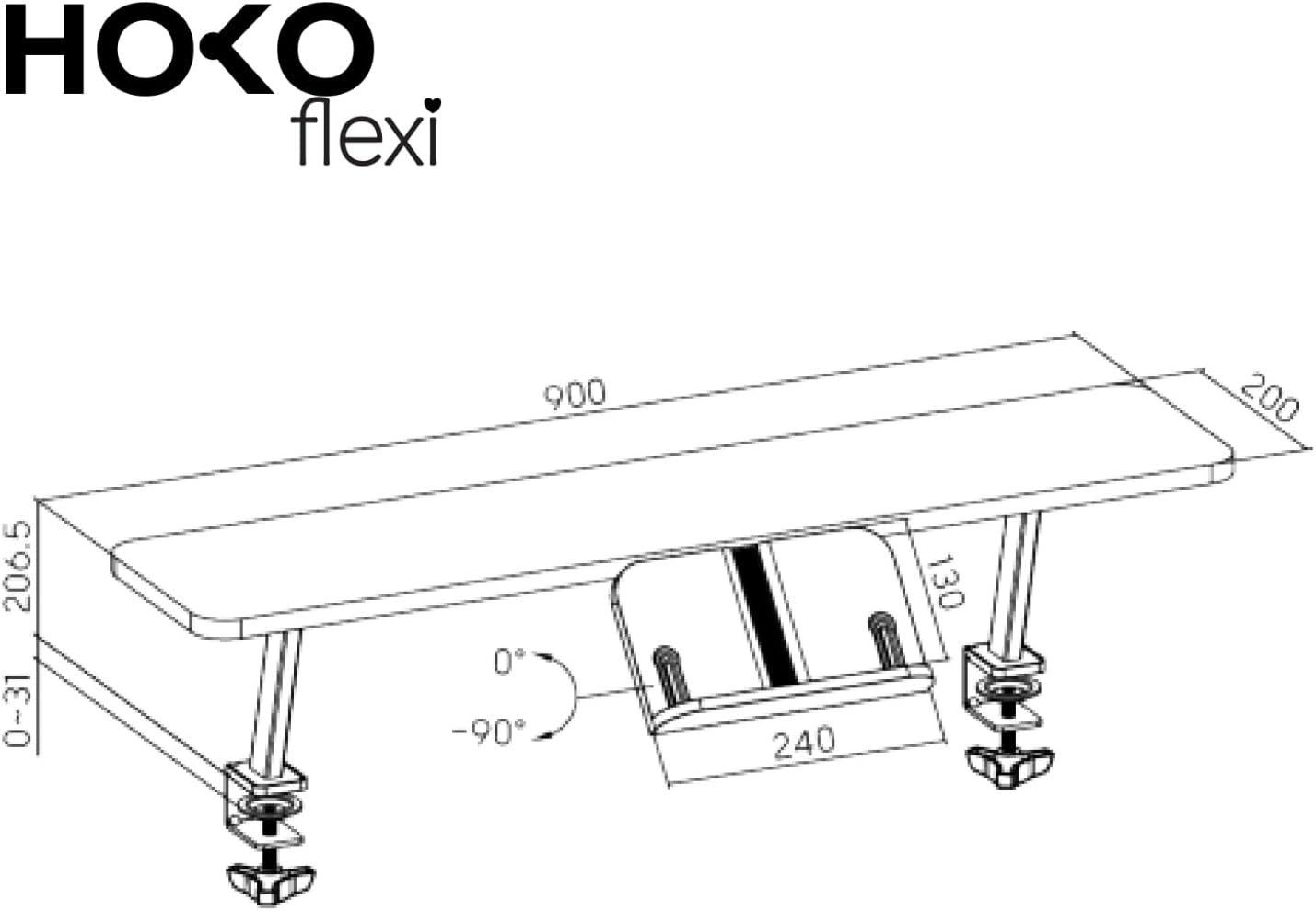 HOKO Kinderschreibtisch mit Schreibtischaufsatz mit Buchstütze (Manuell höh günstig online kaufen
