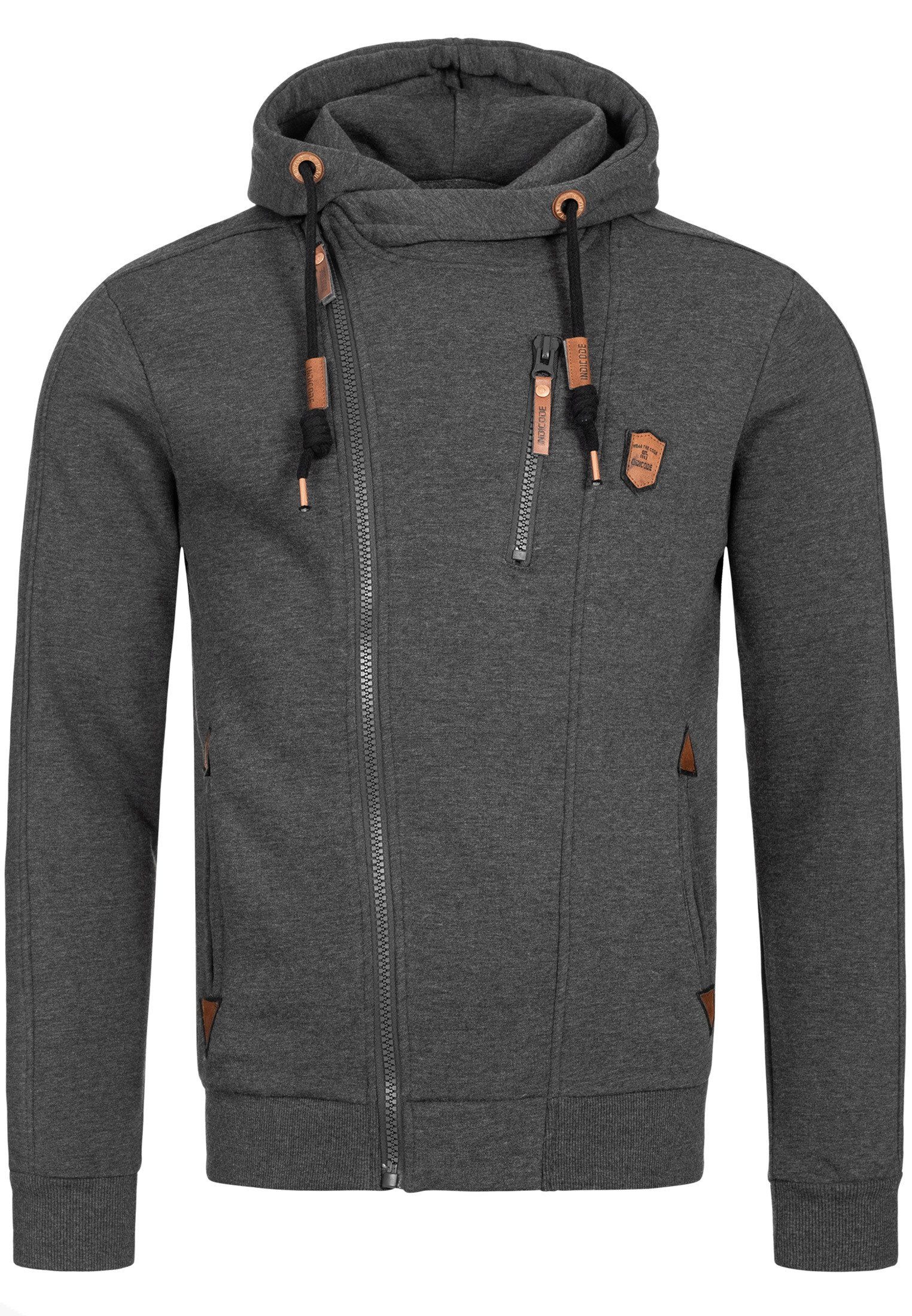Indicode Sweatjacke Elm günstig online kaufen