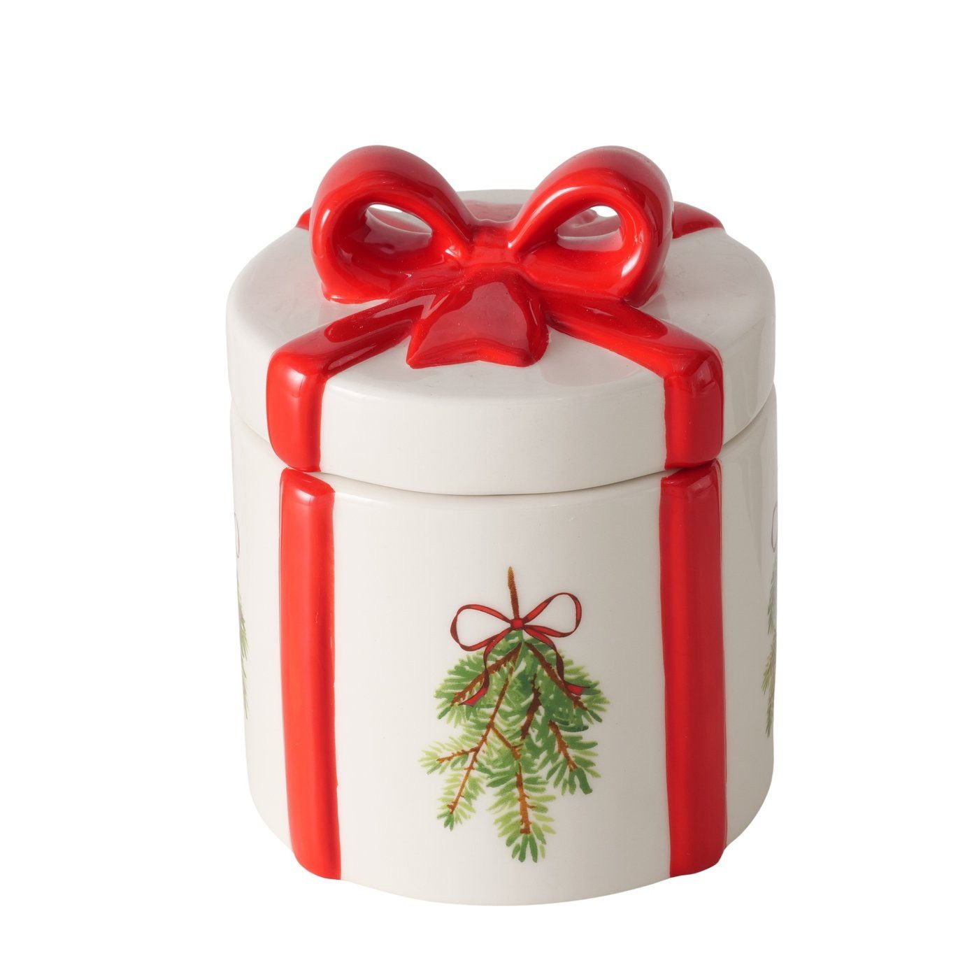 Wurm Keksdose Otto Weihnachtliche Keksdose aus Keramik, Keramik