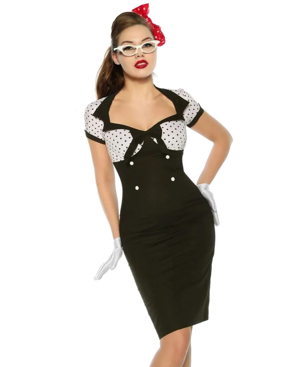 Atixo Etuikleid 50er Jahre Pin Up günstig online kaufen