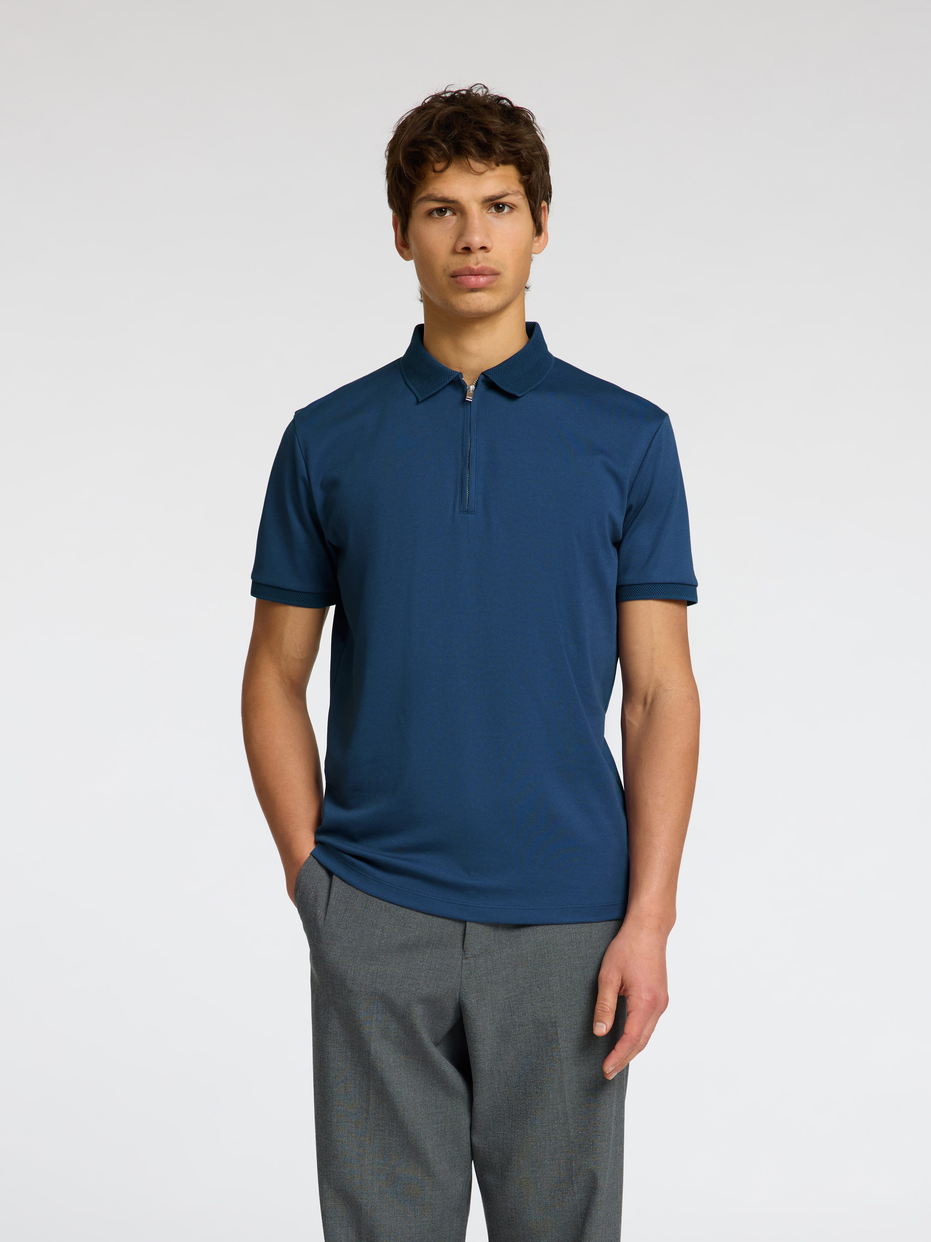 SELECTED HOMME Poloshirt SLHFAVE ZIP SS günstig online kaufen
