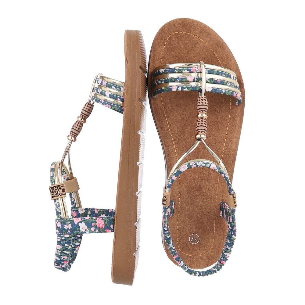 Ital-Design Damen Freizeit Riemchensandalette (86706768) Flach Riemchensand günstig online kaufen