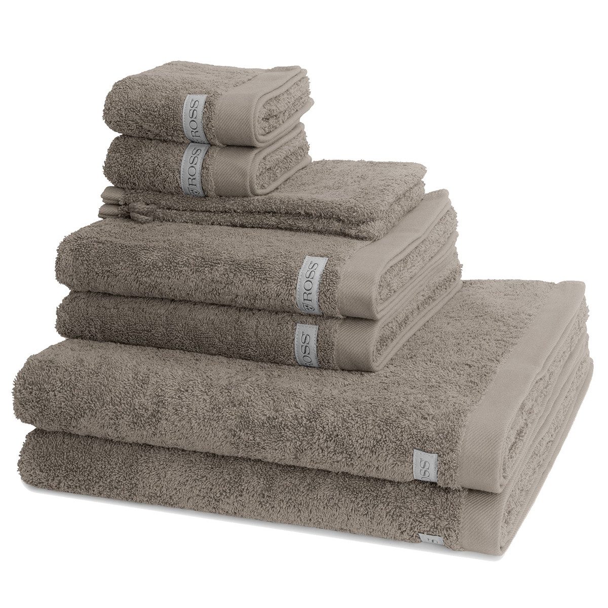 ROSS Handtuch Set Sinfonie, Walkfrottee (Spar-Set, 8-St), 2 X Wasch- 2 X Gä günstig online kaufen