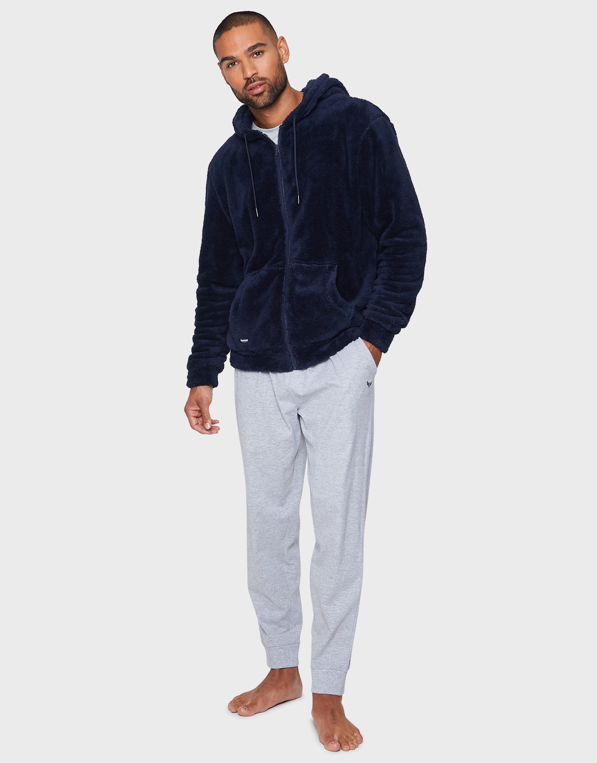 Threadbare Sweatjacke Franklin Borg Hoody (1-tlg) mit kuscheliger Kapuze