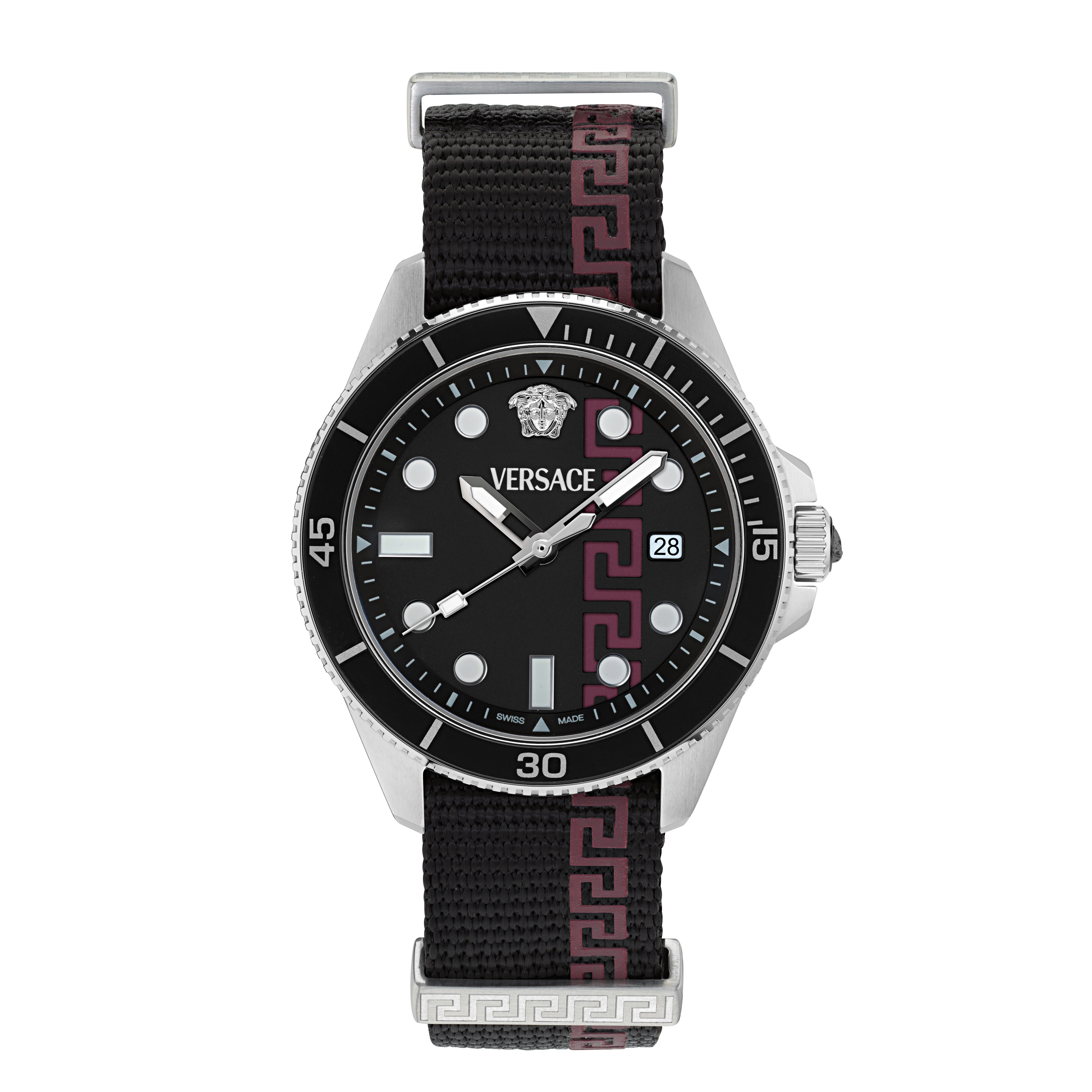 Versace Quarzuhr GRECA FORCE VE5J00126, Armbanduhr, Herrenuhr, Swiss Made, analog, Tag