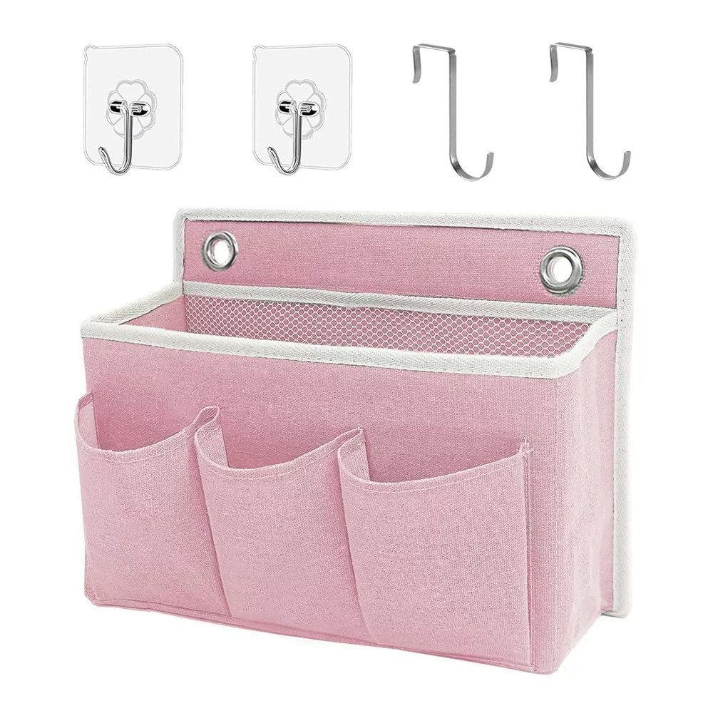 Diwzbyn Hängekorb Hängender Bettkopforganizer,Aufbewahrungsbox,über die Tür hängbar, ideal für Schlafzimmer, Küche und Büro,Praktische Betttasche