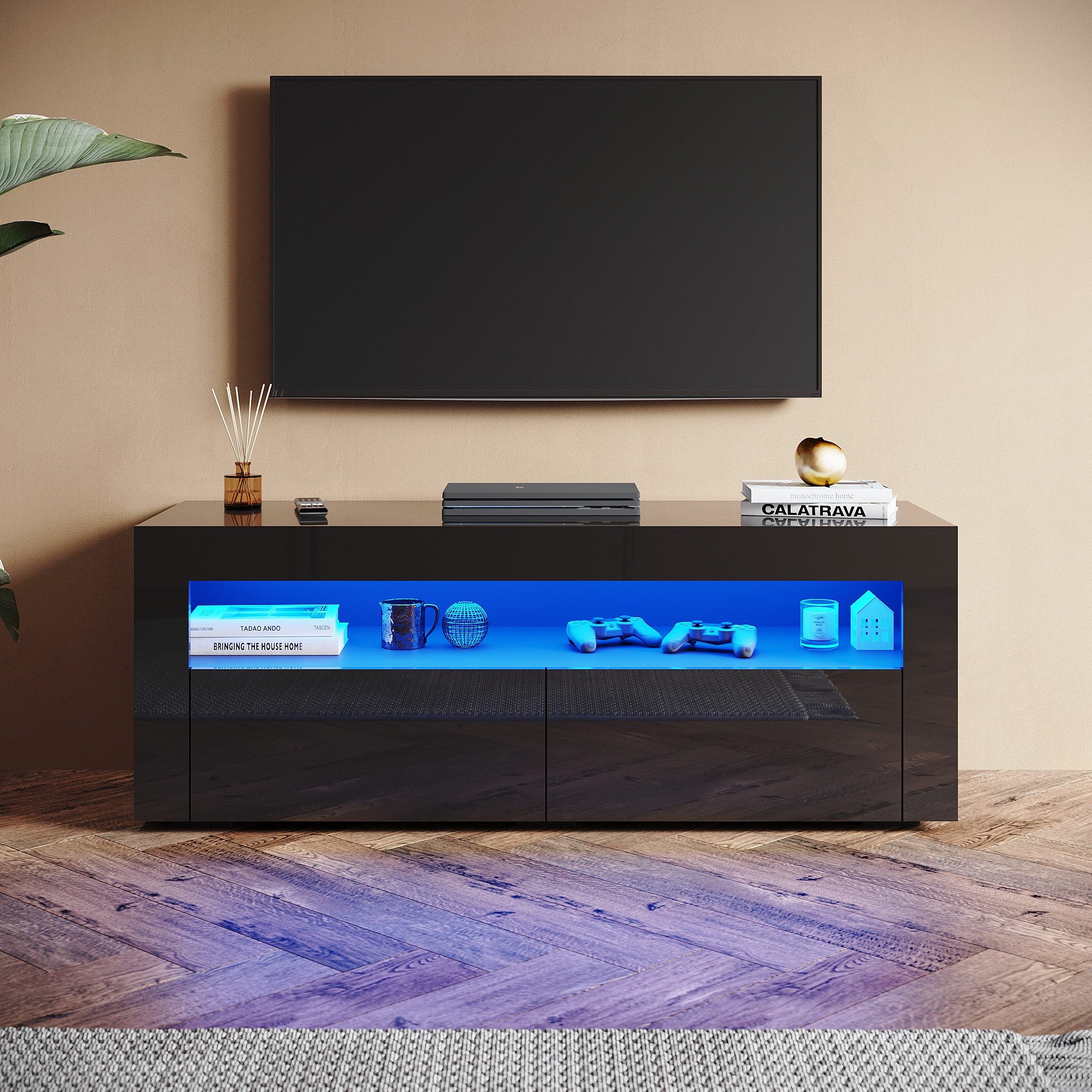 SONNI TV-Schrank TV-Schränke mit LED Beleuchtung günstig online kaufen