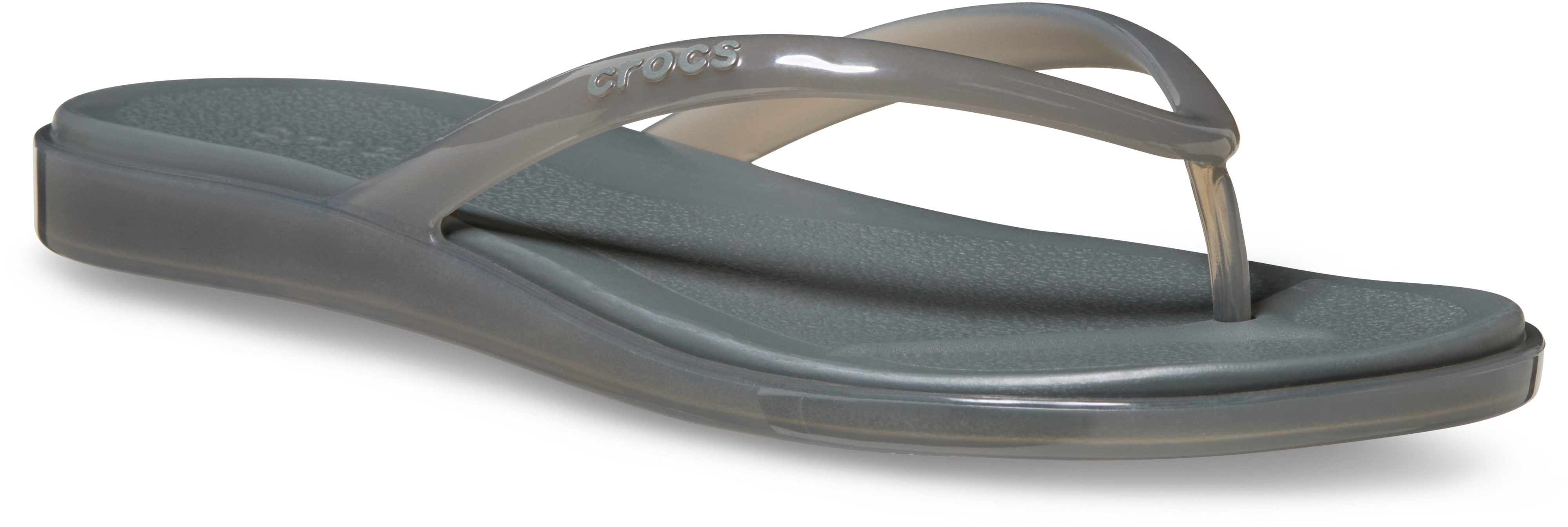 Crocs Miami Jelly Round Toe Flip Zehentrenner Sommerschuh, Urlaubsschuh, Strandschuh mit Zehensteg