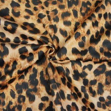 Stofferia Stoff Polsterstoff Samt-Digitaldruck Leopard Goldfarben, Breite 140 cm, Meterware