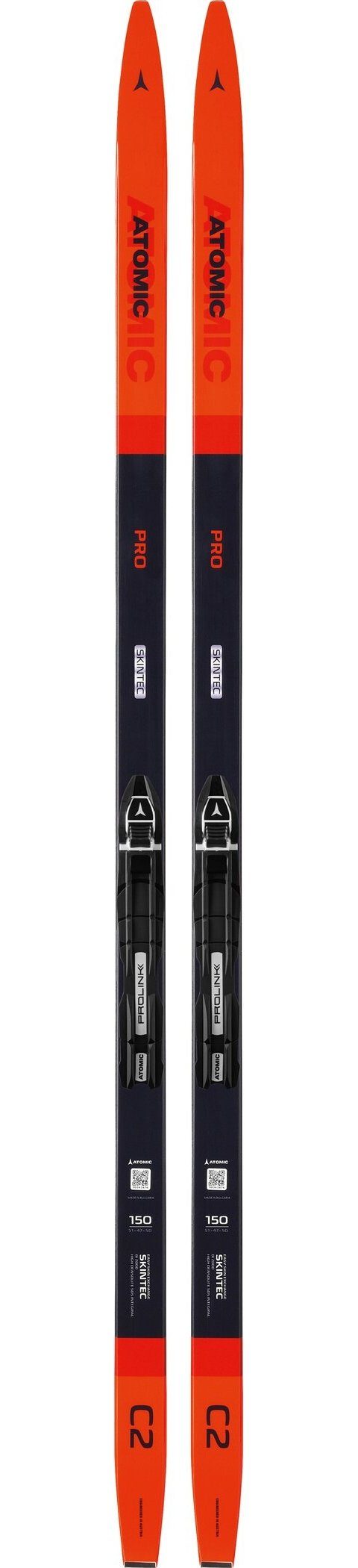 Langlaufski PRO C2 SKINTEC JR + PA JR RED/BLACK/WHITE