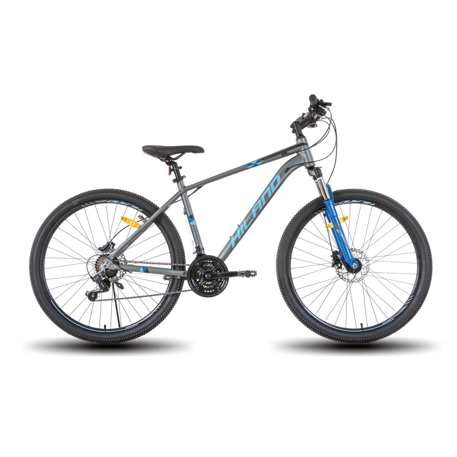 HILAND Mountainbike 27,5 Zoll Fully MTB mit Federung Leichtmetallrahmen, mit Aluminiumrahmen 21 Gang Schaltung Hydraulische Scheibenbremse