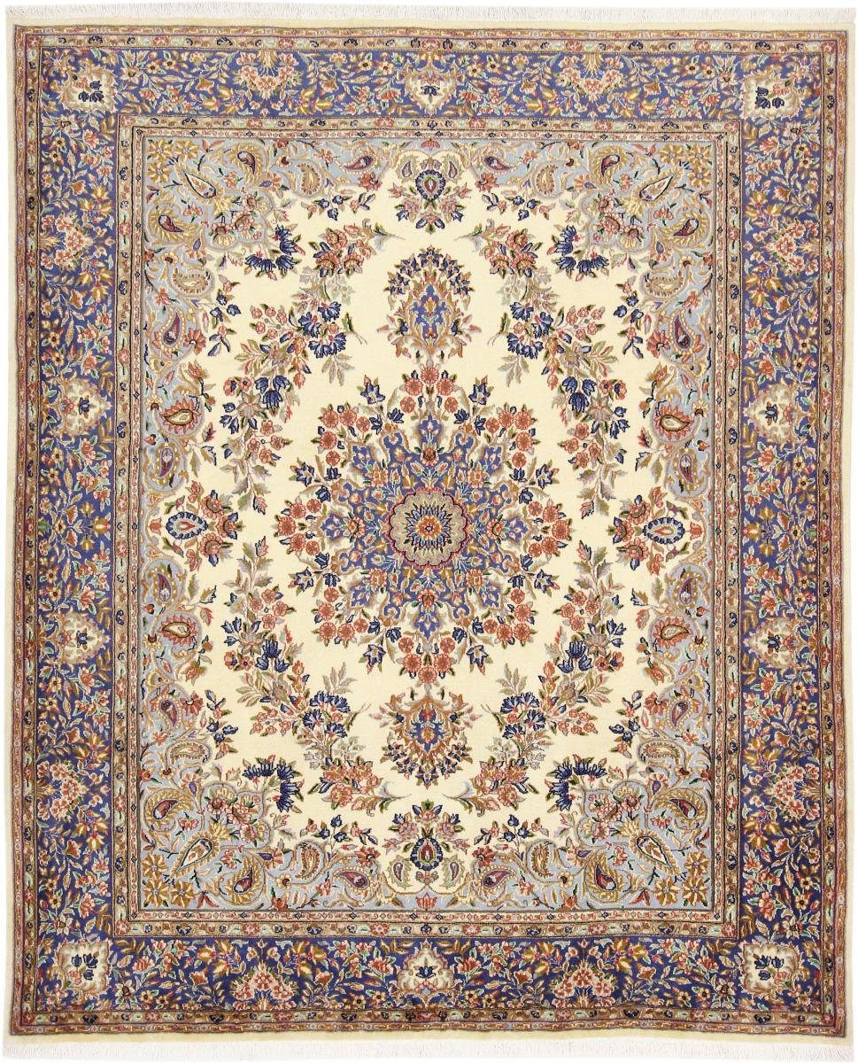Orientteppich Kerman Rawar 194x238 Handgeknüpfter Orientteppich / Perserteppich, Nain Trading, rechteckig, Höhe: 12 mm