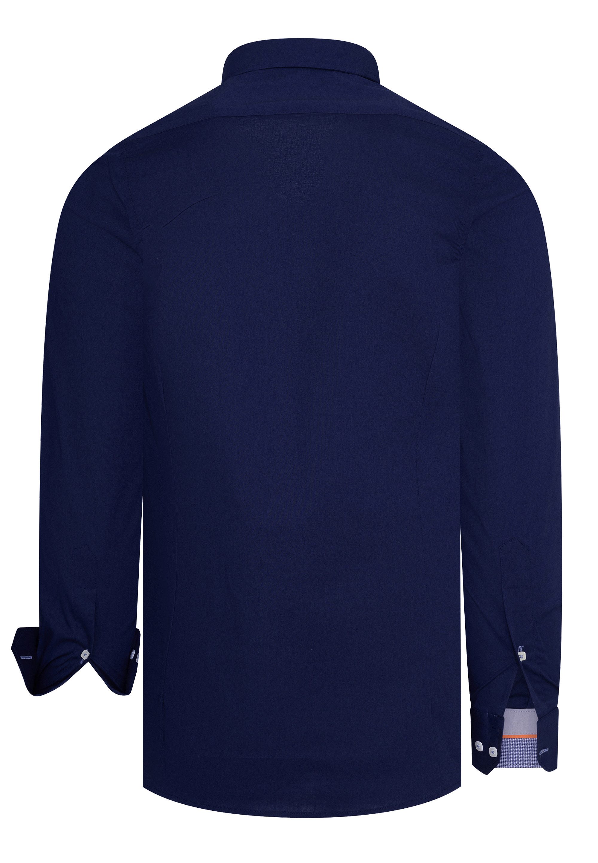 R-NEAL Businesshemd Herren Stretch Hemd Slim Fit Businesshemd Freizeit-Hemden