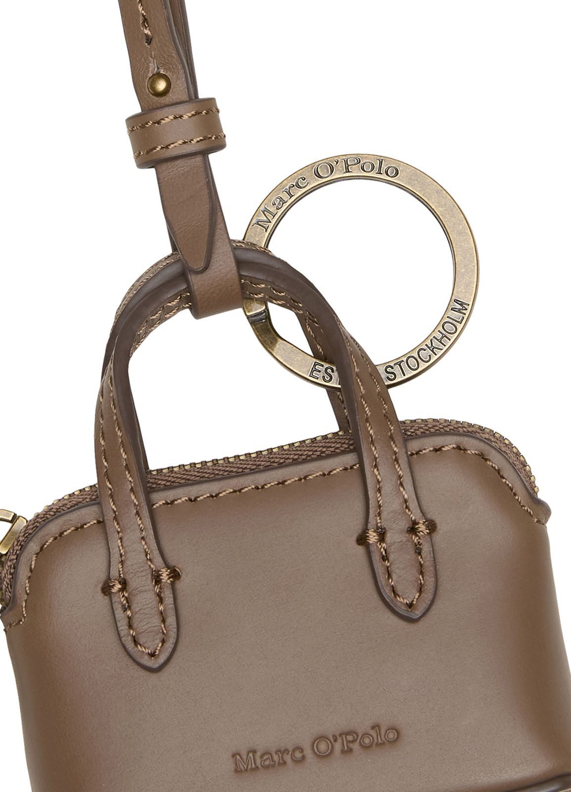 Marc O'Polo Schlüsselanhänger Key Ring (Set, 2-tlg), aus echtem Rindsleder