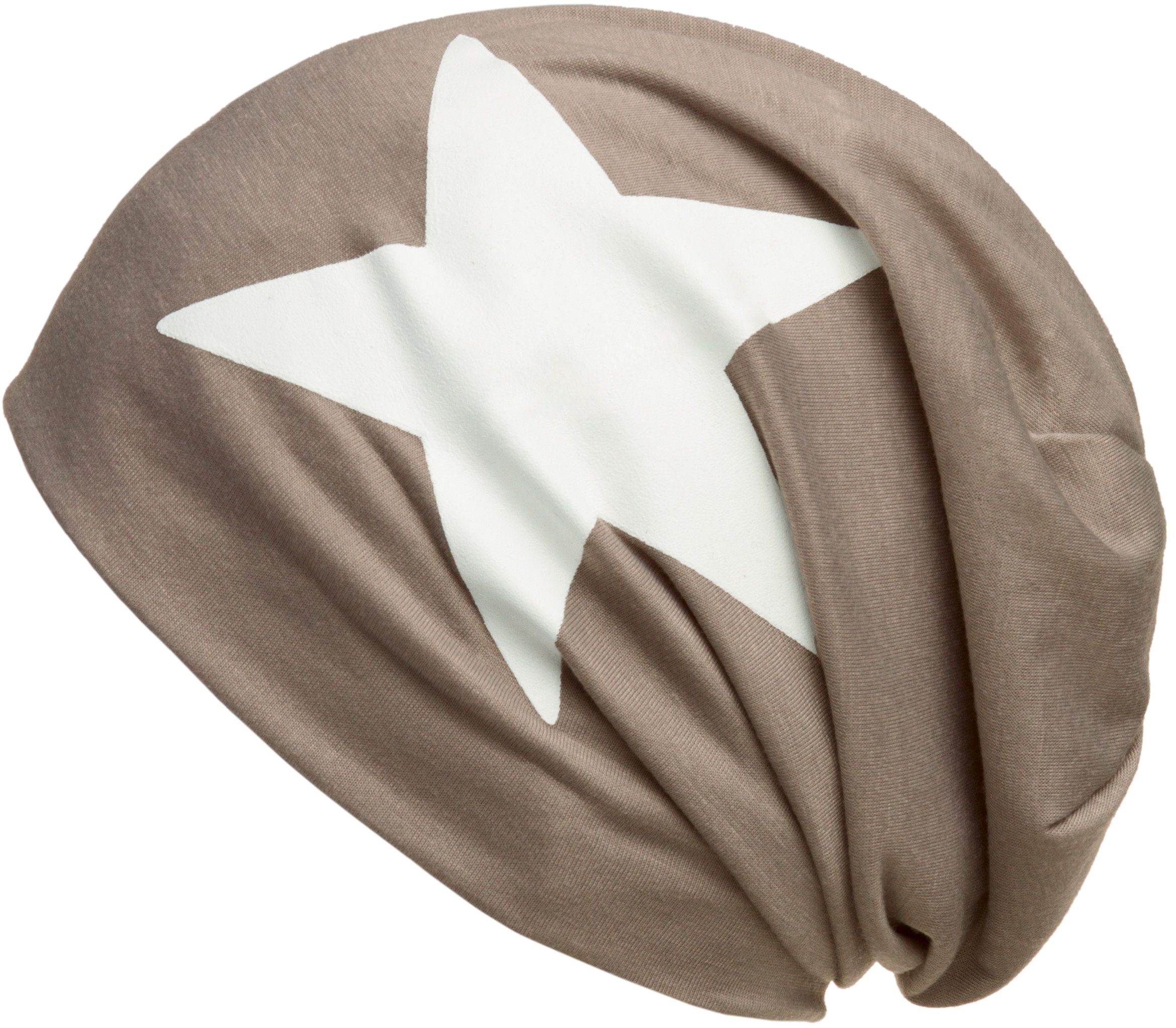 Caspar Beanie MU069 klassiche leichte Unisex Mütze mit Stern Print