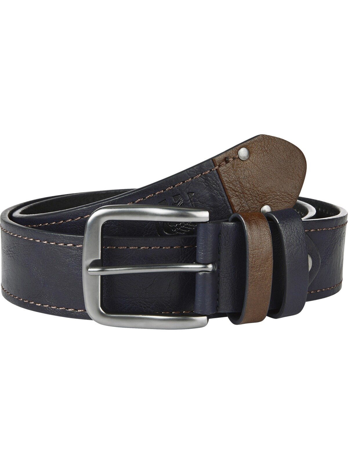 Jan Vanderstorm Ledergürtel BORAK (1-St) mit Prägung und Ziernähten günstig online kaufen