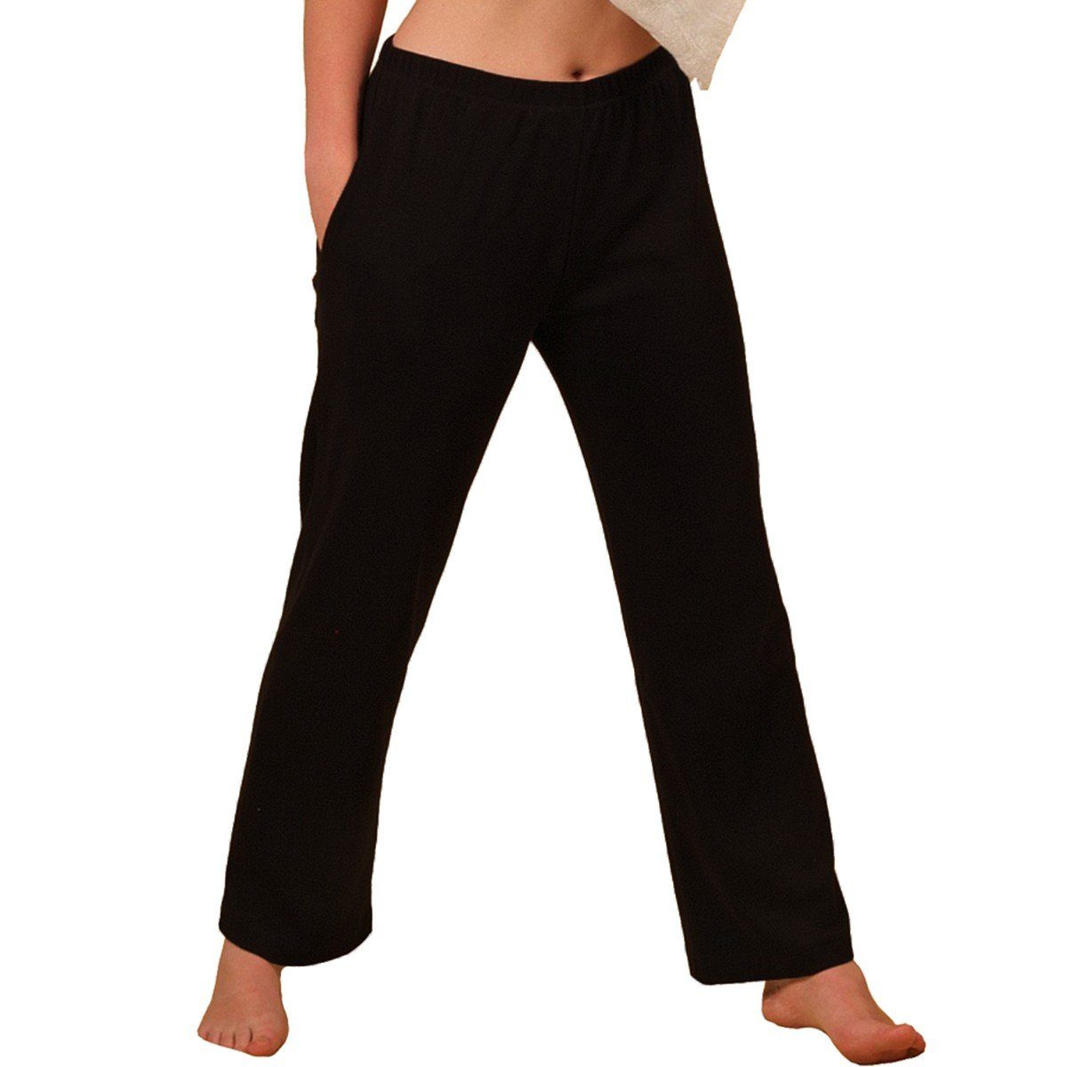 HERMKO Homewearhose 984 Homewear Unisex Bio-Baumwolle Kur Gymnastik Dehnbund