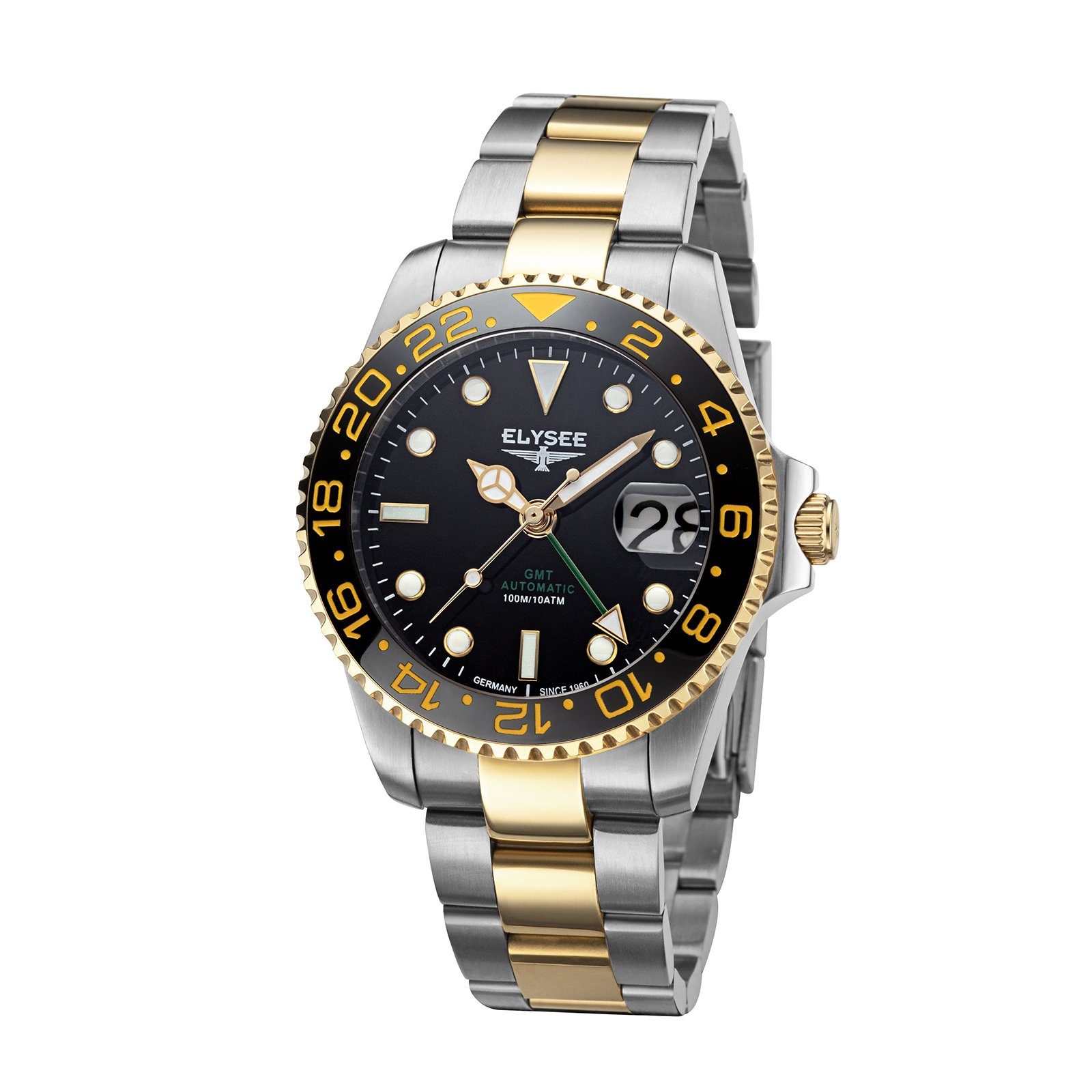 Automatikuhr GMT AUTOMATIC . Herrenuhr 100% Edelstahl 40.5