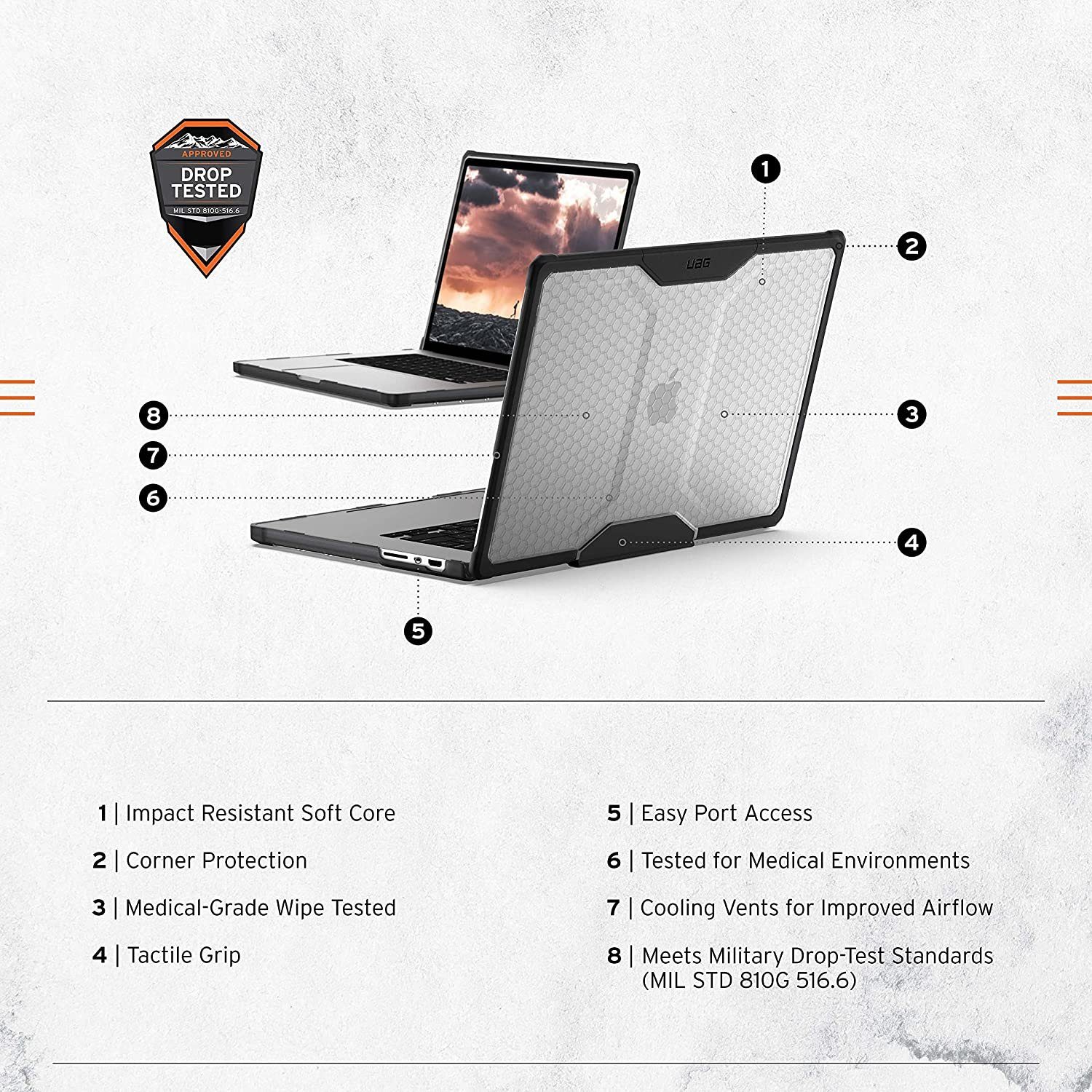 UAG Laptop-Hülle Plyo, [MacBook Pro 16 Hülle (M4 / M3 / M2 / M1)]