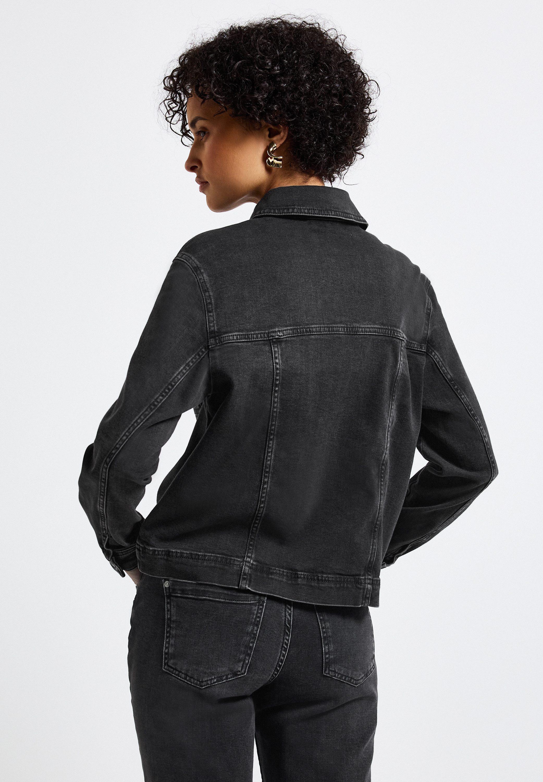 STREET ONE Jeansjacke mit Knopfleiste günstig online kaufen