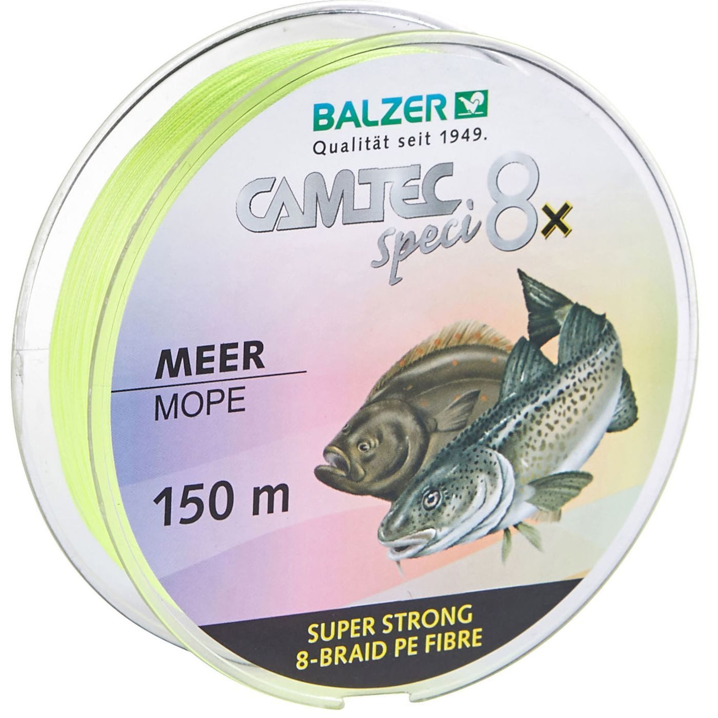 Balzer Angelschnur Balzer Camtec Speci 8x Meer 0,21mm 14kg - 150m geflochtene Angelschnur, (150-St)