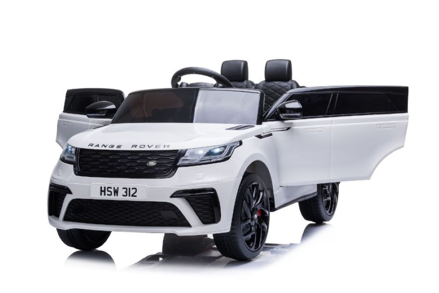 ES-Toys Elektro-Kinderauto Kinderauto Range Rover Velar, Belastbarkeit 30 kg, EVA-Reifen Stoßdämpfer Scheinwerfer