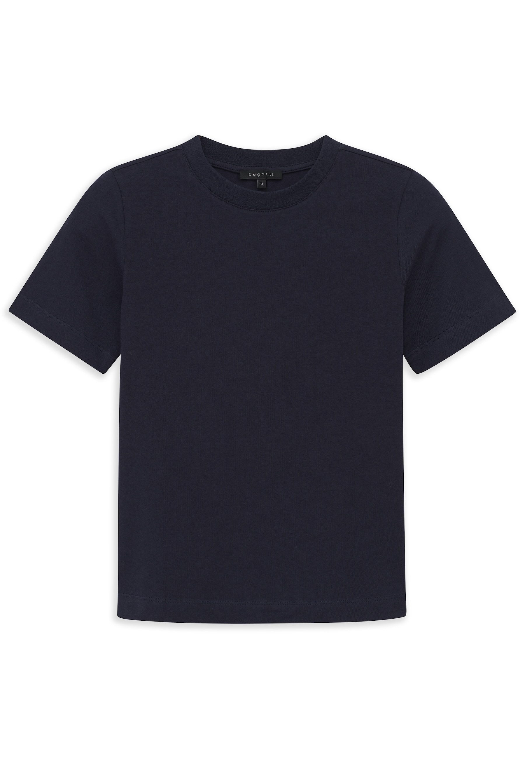 bugatti T-Shirt Modern Fit Modern Fit Baumwoll-Stretch Rundhals