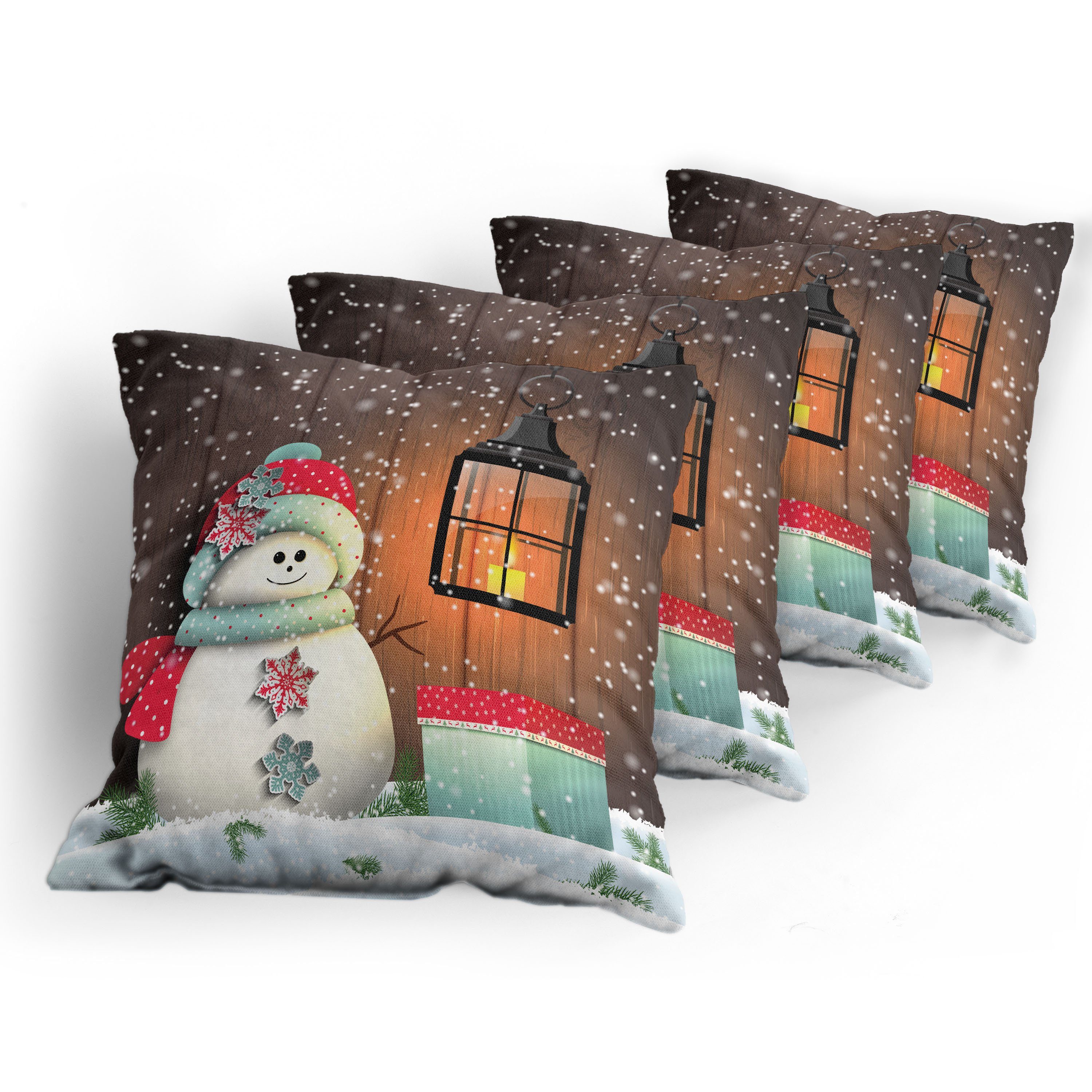 Kissenbezüge Modern Accent Digitaldruck, Garten Stück), Doppelseitiger Abakuhaus Geschenkkarton mit Weihnachten (4