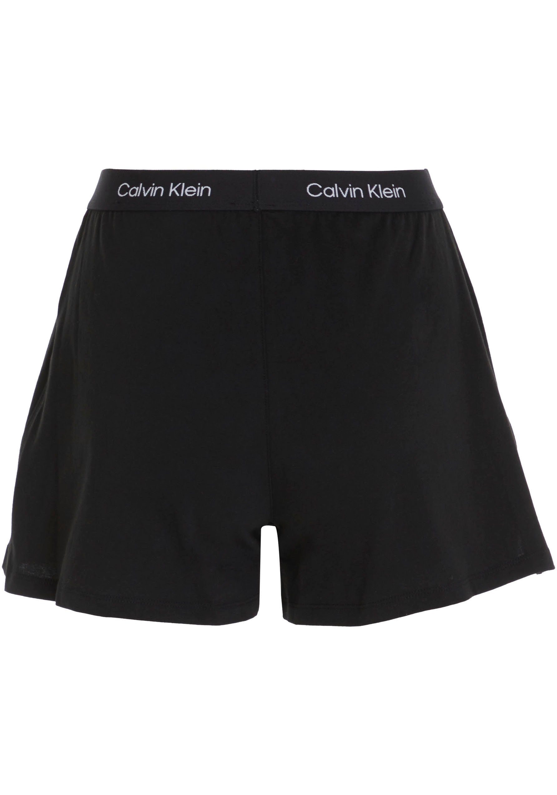 Schlafshorts Klein Underwear SHORT Logobund SLEEP BLACK Calvin mit klassischem