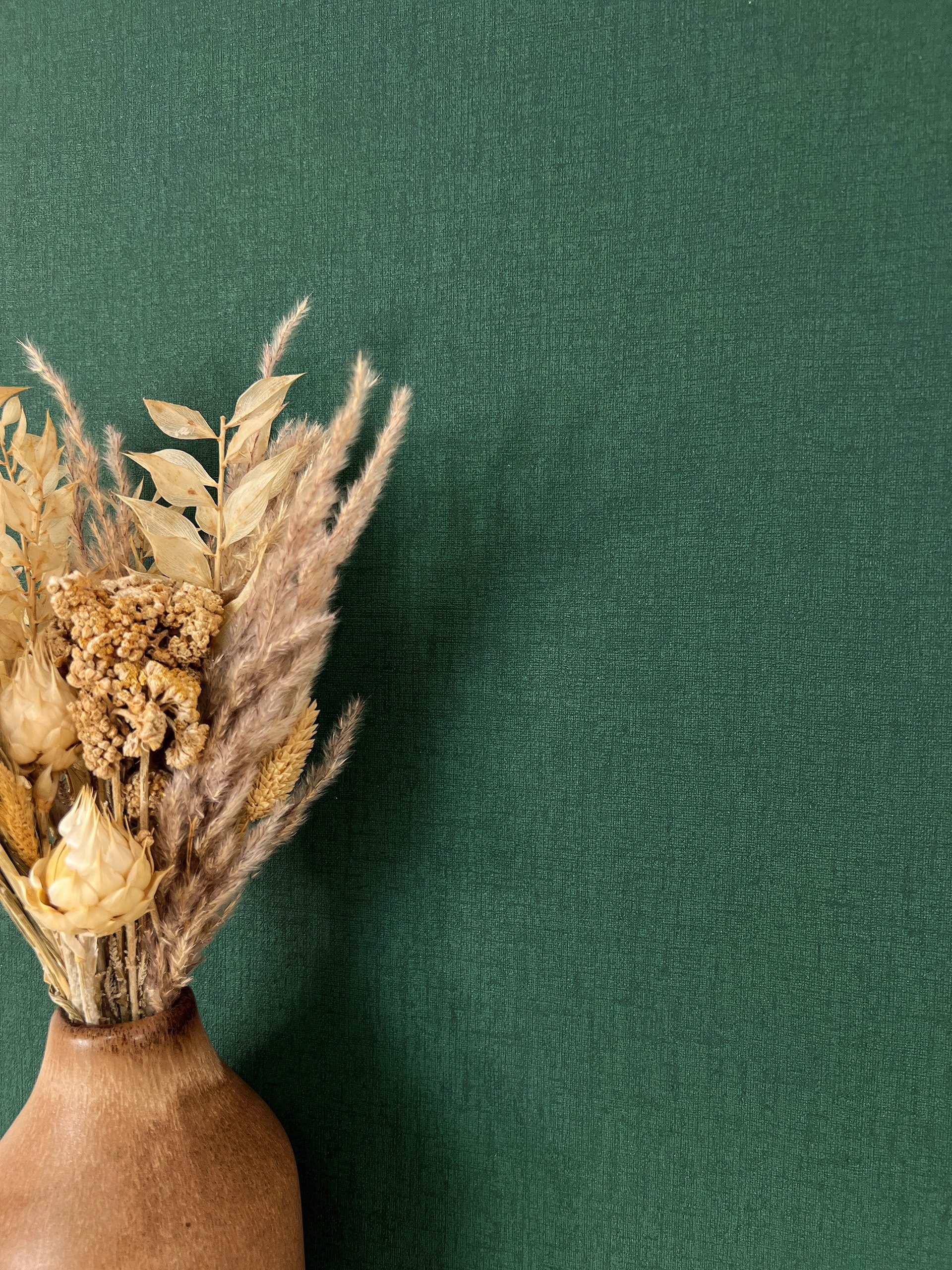 Newroom Vliestapete Niama Uni Dark Green Tapete Universal Unifarbe,Struktur günstig online kaufen